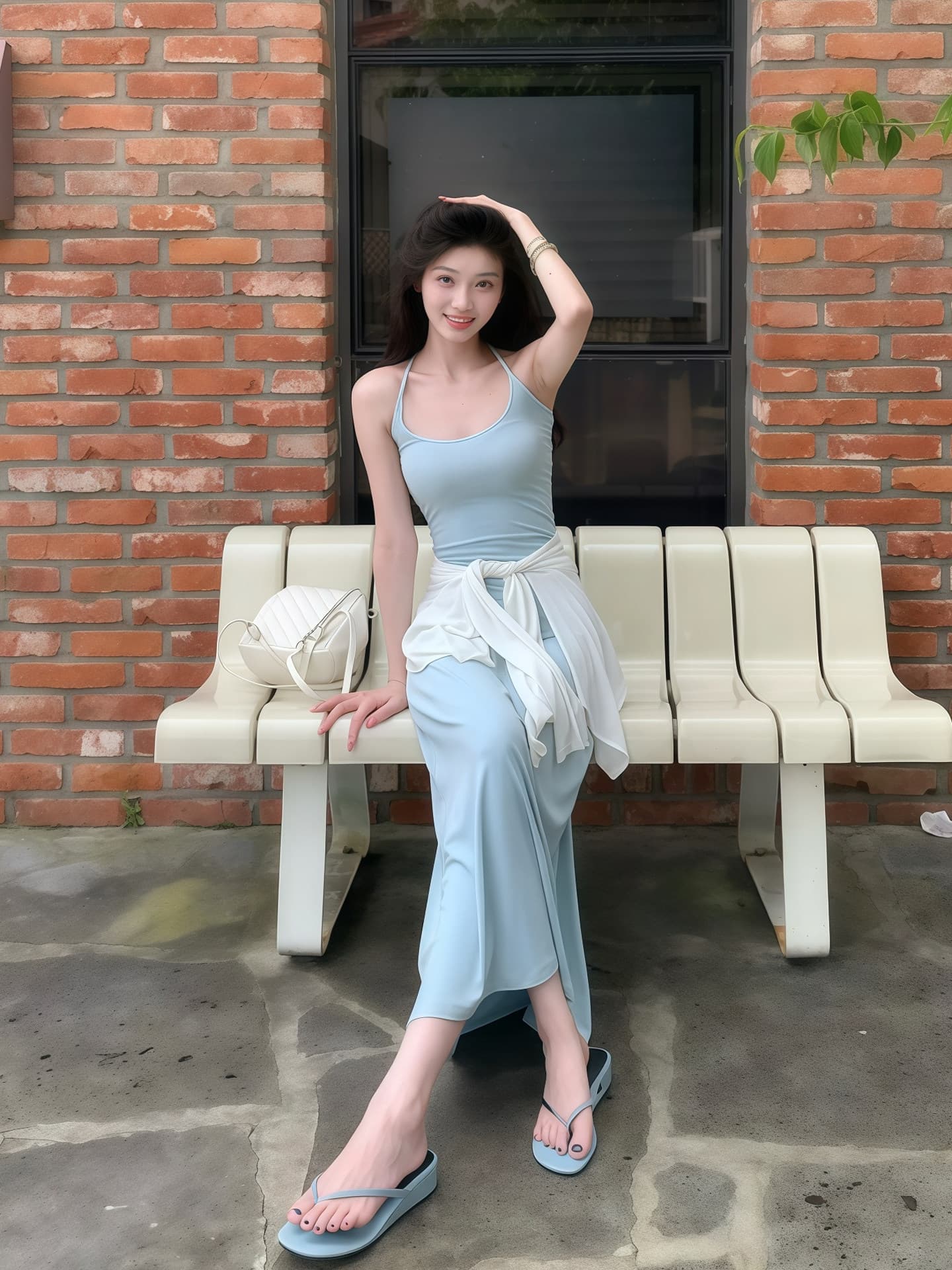 프랑스식 패션 로얄 자매 바람 u 칼라 행침 목 슬립 여성 드레스 2026 새로운 여름 몸매 가꾸기 슬림해 보이는 a 단어 길이 치마 상세 이미지 29