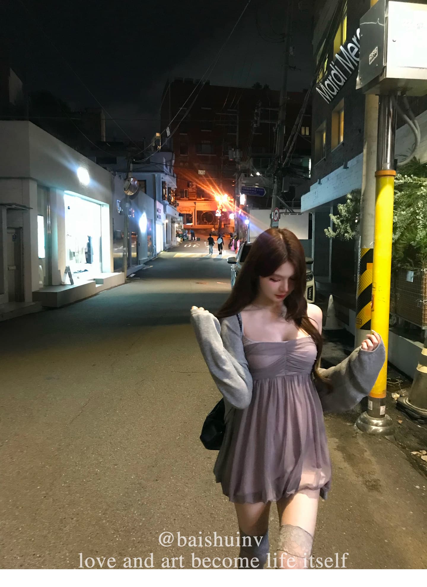 슬립 여성 드레스 여름 2026 새로운 품격 슬림해 보이는 도루 센스 미니 스커트 상세 이미지 15