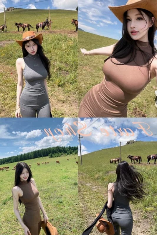 반하이넥 칼라 민소매 조끼 허리 수축 순수한 욕망 맨위 이미지 6