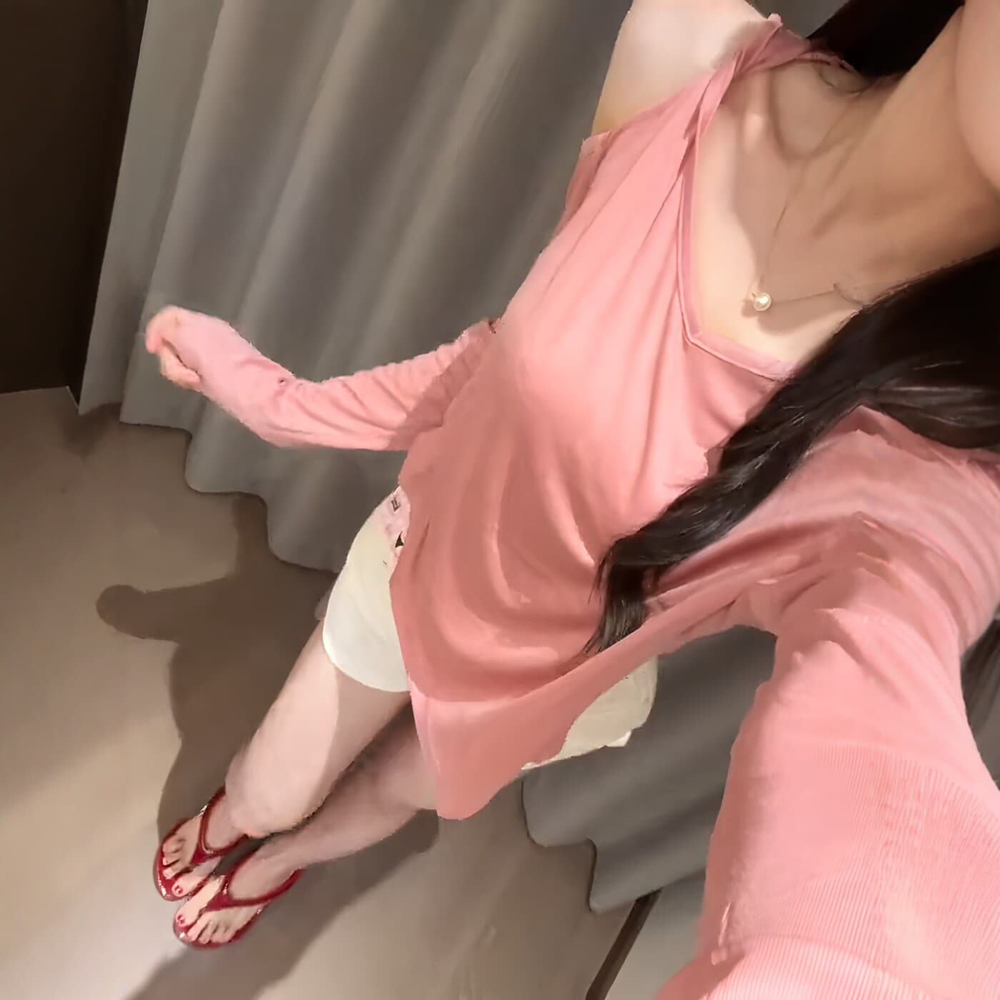 한 부서 감기 분위기 센스 루즈핏 긴팔 블라우스 티셔츠 여성 이른 가을 새로운 슬림해 보이는 캐주얼 얇은 스타일 통기성 맨위 상세 이미지 3