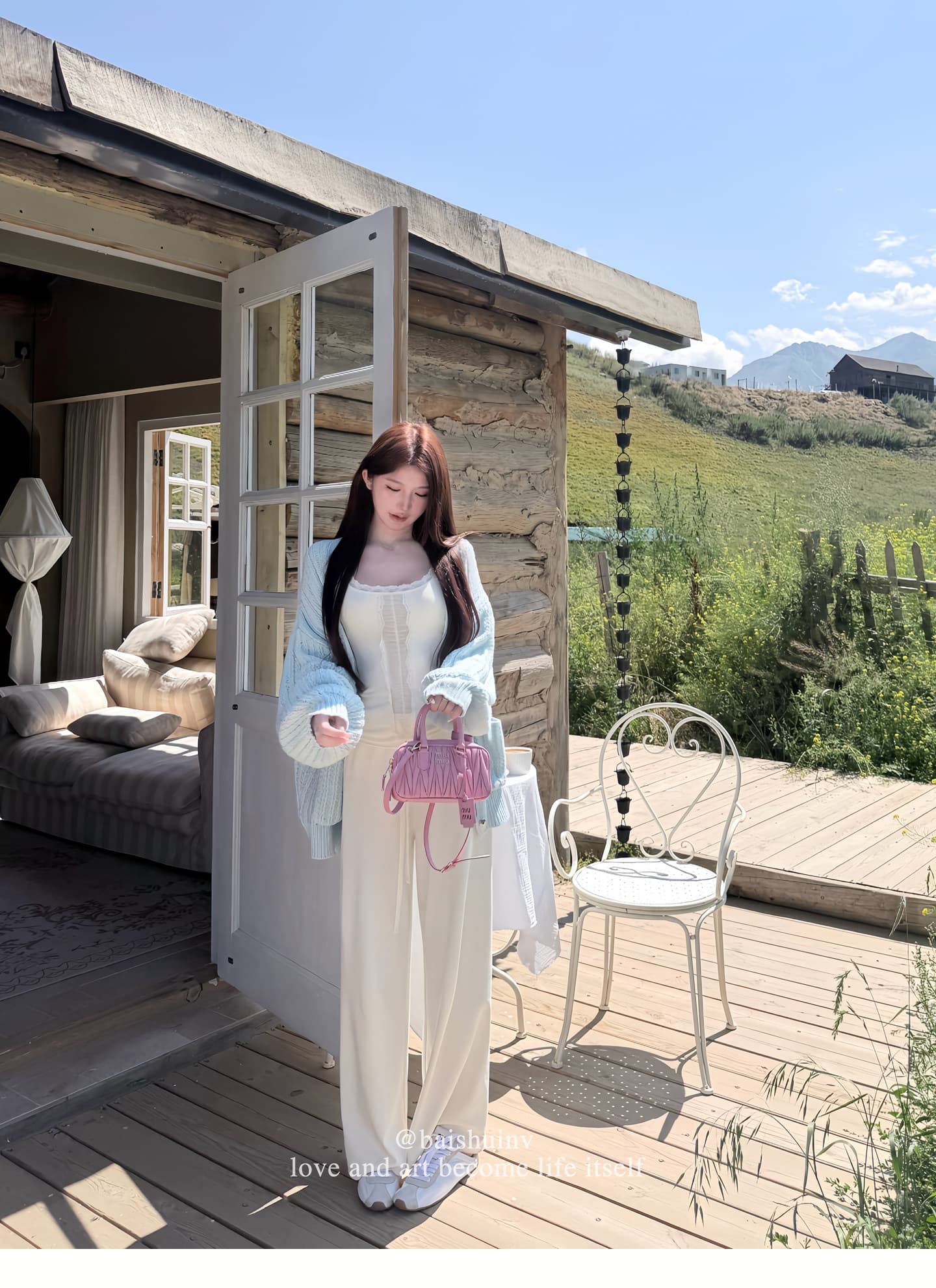 화이트 워터 여성 榛 과일 초콜릿 레이스 레이스 u 칼라 티셔츠 여성 이른 가을 한 부서 디자인 센스 순수한 욕망 섹시함 맨위 상세 이미지 24
