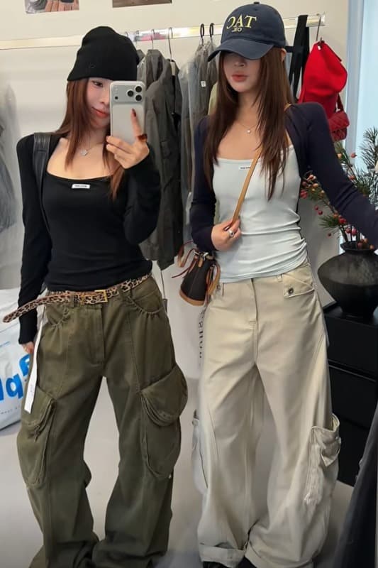 순수한 욕망 바람 u 칼라 페이크 레이어드 긴팔 티셔츠 여성 가을 새로운 배색 패치워크 인사이드 가져 가라. 셔츠 몸매 가꾸기 다용도 맨위 이미지 6