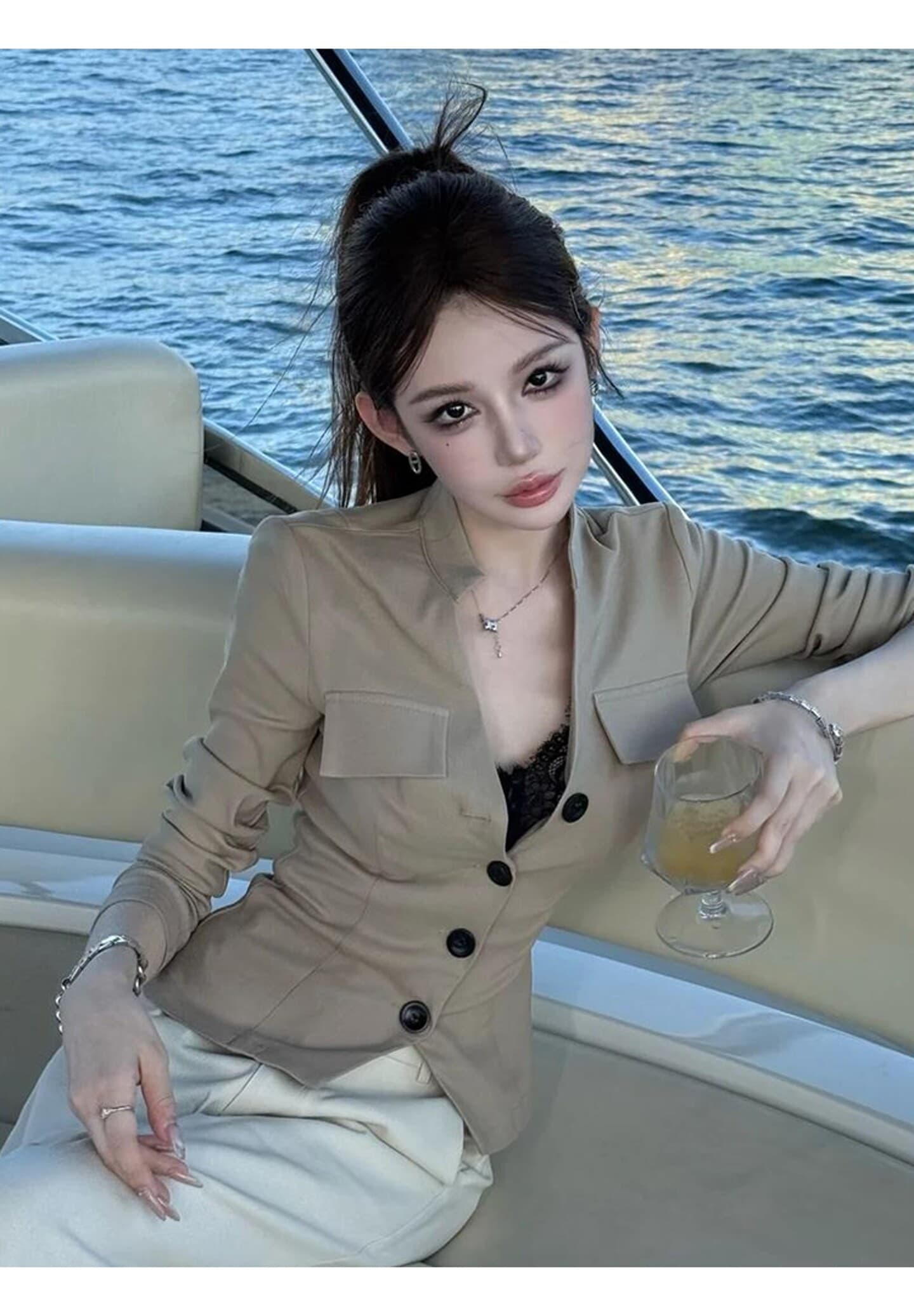 자이언트 잘 생긴 ~ 중 이른 가을 셔츠 재킷 2026 새로운 올해 인기 폭발 고유 한 아름다운 몸매 가꾸기 슬림해 보이는 맨위 이미지 4