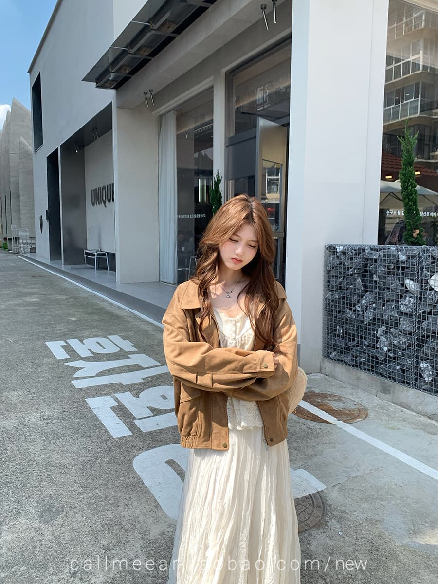 레이스 레이스 캐미솔 이른 가을 루즈핏 순수한 욕망 맨위 상세 이미지 9