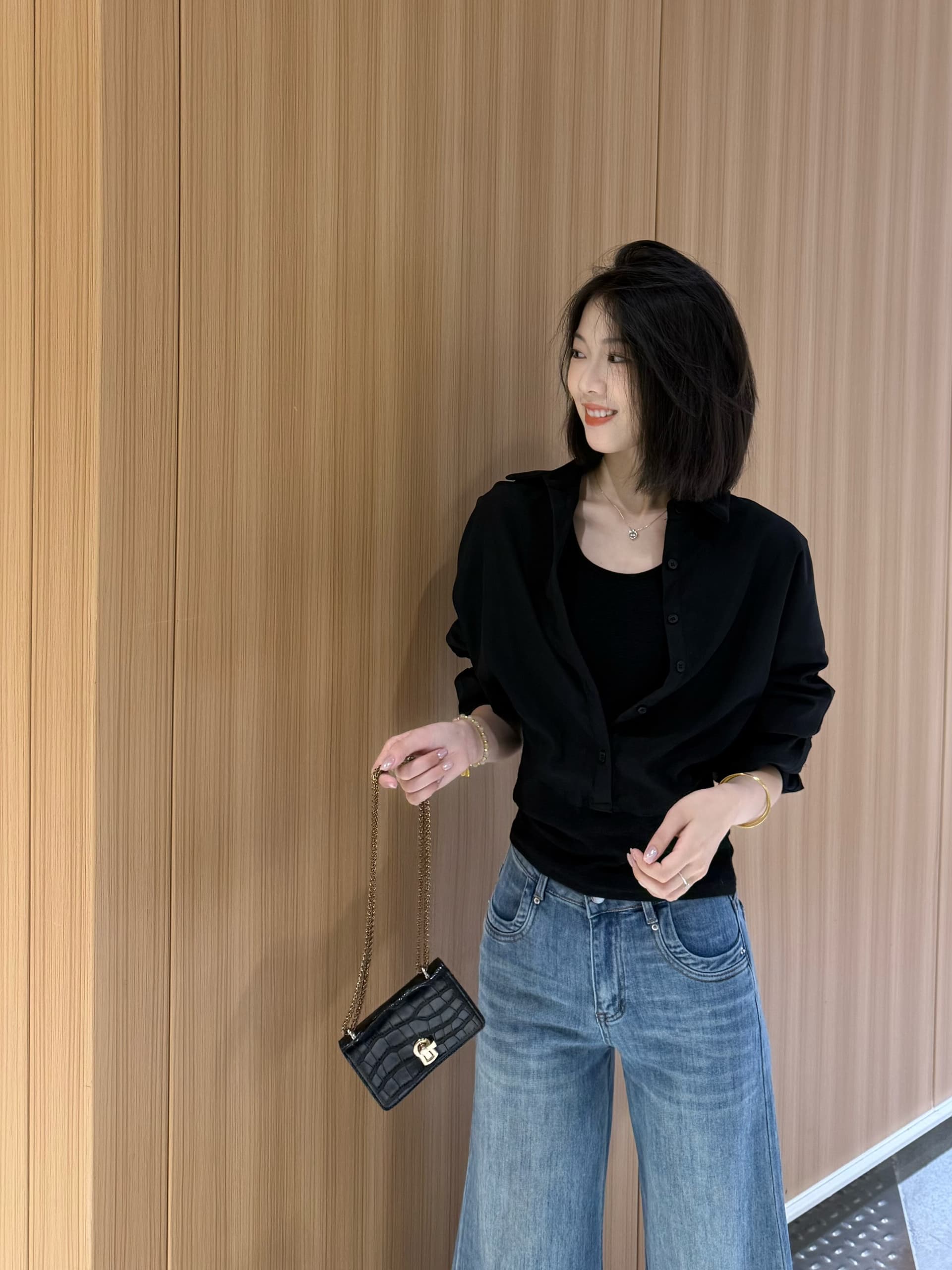 프랑스식 예술 계열 맨위 표지 고기 슬림해 보이는 페이크 레이어드 셔츠 여성 의류 2026 새로운 느슨함 센스 출퇴근 바람 셔츠 상세 이미지 5