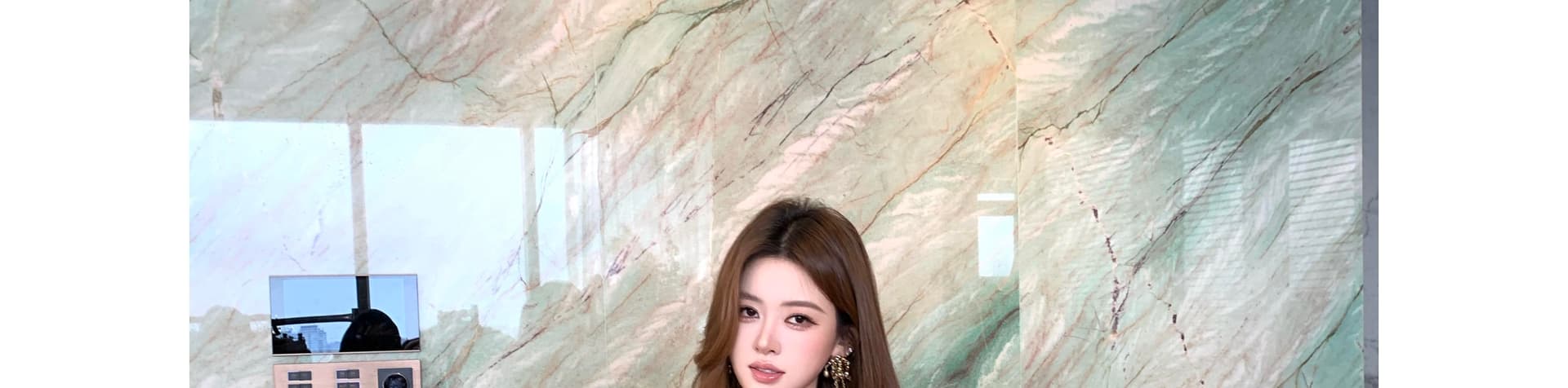 순수한 욕망 오픈 가디건 조끼 세트 상세 이미지 3
