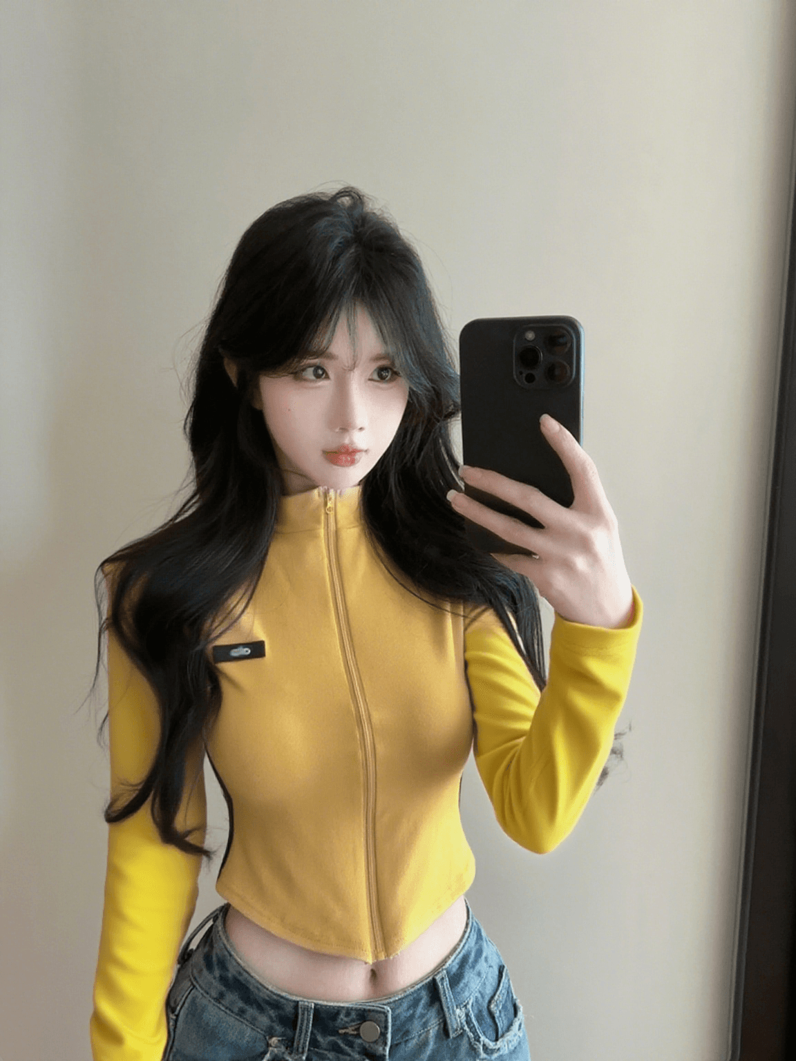 실사 정가 2026 가을 새로운 몸매 가꾸기 슬림해 보이는 긴팔 티셔츠 핫걸 지퍼 카디건 코트 후드티 맨위 상세 이미지 7