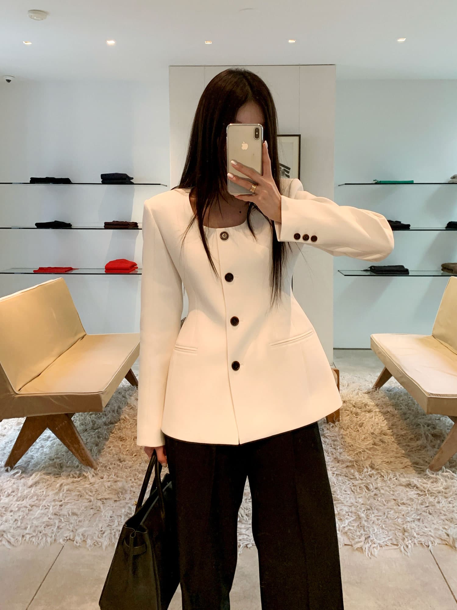 있음 선적 프랑스식 작은 샤넬 스타일 고급 센스 정장 여성 디자인 센스 캐주얼 품격 명문 여성 정장 재킷 상세 이미지 6