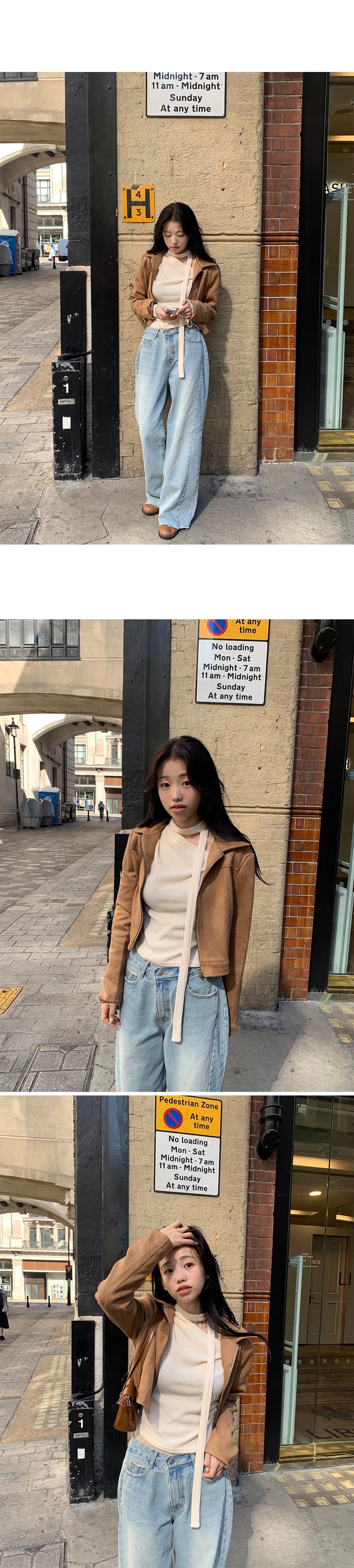 있음 선적 부드러운 스카프 펌프 로프 레이스업 오프숄더 얇은 니트 맨위 상세 이미지 15