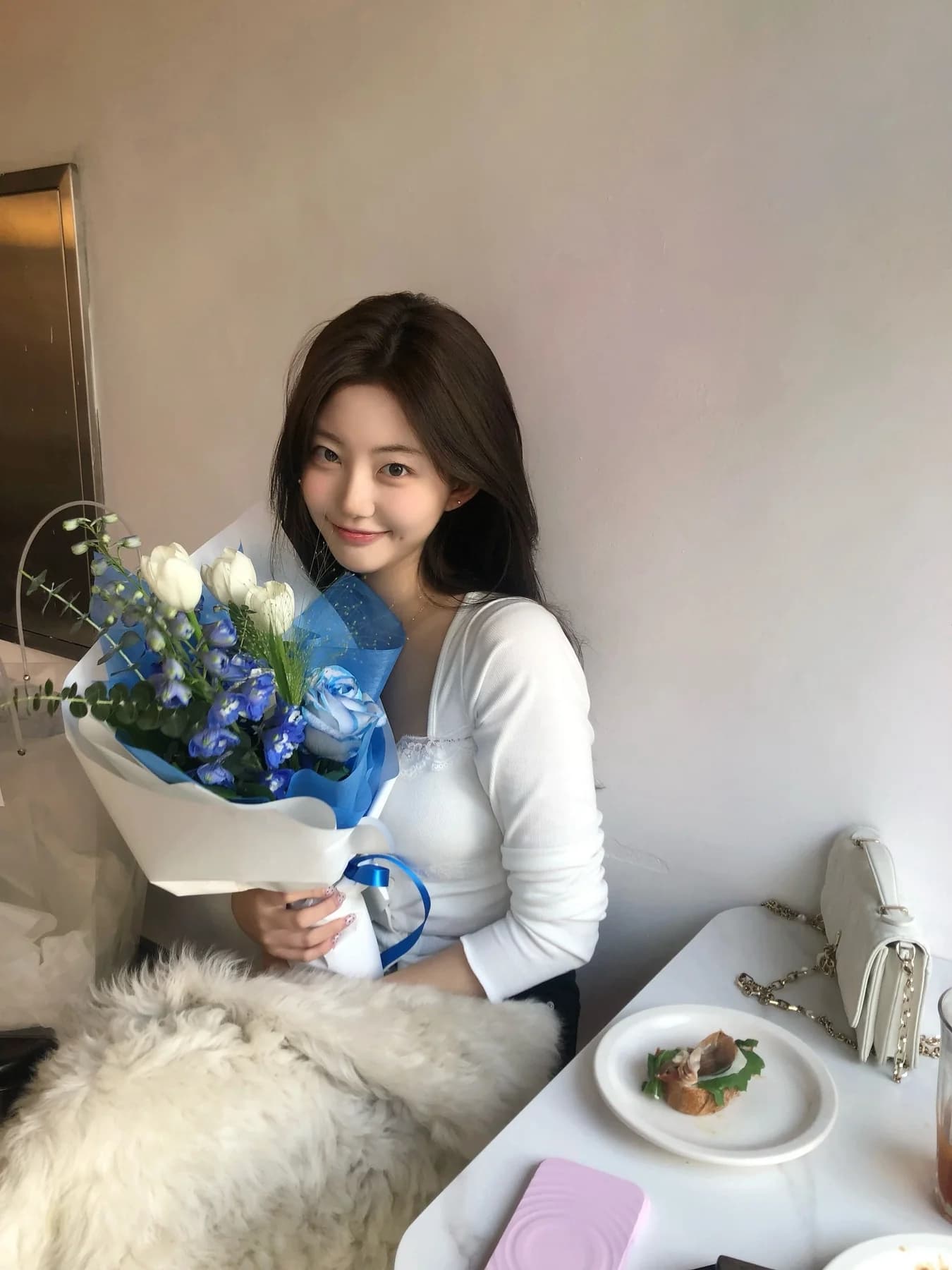 있음 선적 달콤함 레이스 긴팔 오픈 가디건 상세 이미지 20