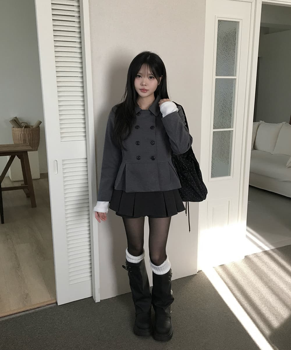 있음 선적 분위기 센스 일본식 jk 학원 센스 슬림해 보이는 단추 세트 계책 좋 은 핏 스타일 정장 재킷 상세 이미지 9