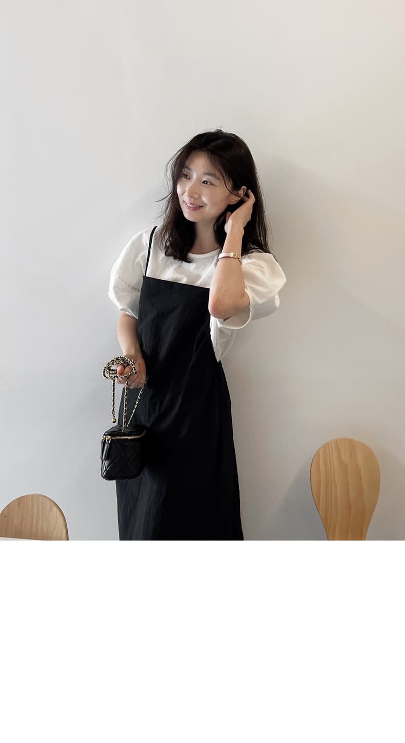면 린넨 작은 대중 거품 소매 베이지 색 반팔 셔츠 맨위 여성 상세 이미지 67