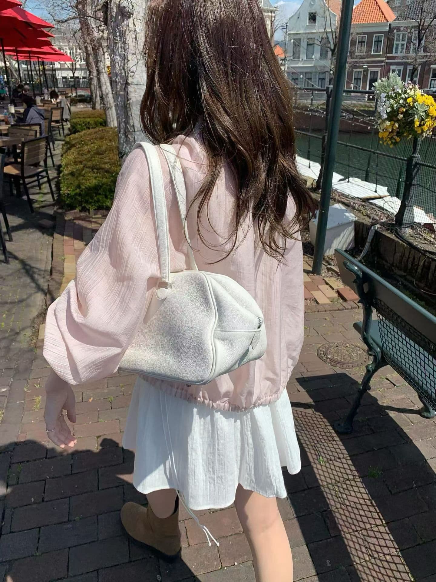 2026 년 한 국풍 가을 루즈핏 다용도 폴로 칼라 자외선 차단 재킷 디스플레이 화이트 슈퍼 청 자외선 차단 재킷 상세 이미지 4