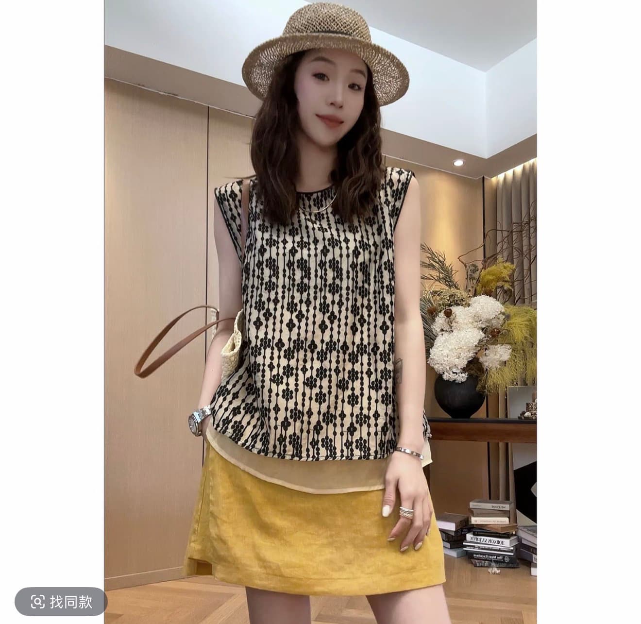 작은 조용한 잠시 이중층 자수 작은 셔츠 2026 여름 새로운 다용도 티셔츠 맨위 2606d3742 이미지 2