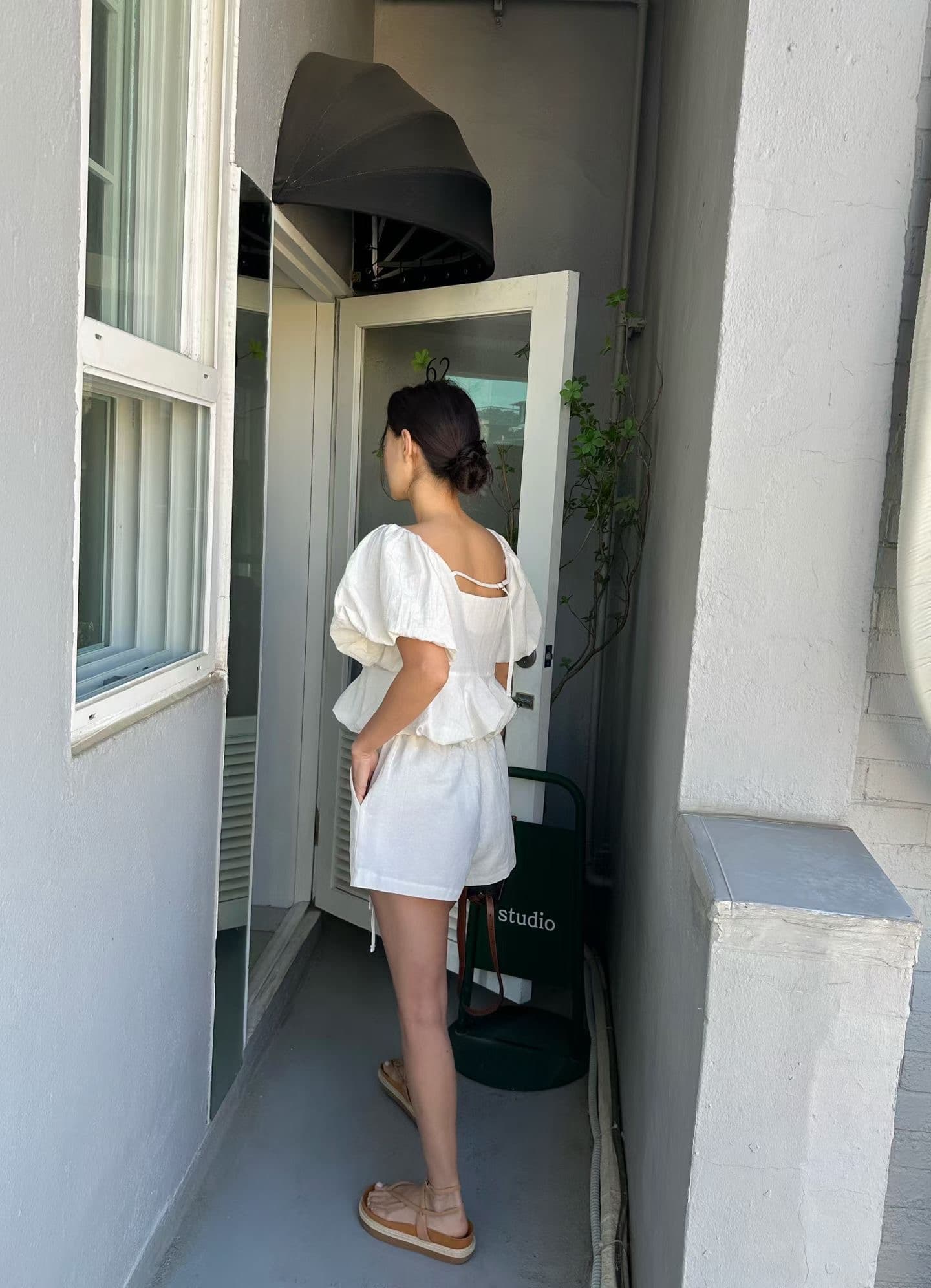 있음 선적 다용도 거품 소매 반팔 셔츠 반바지 세트 상세 이미지 28