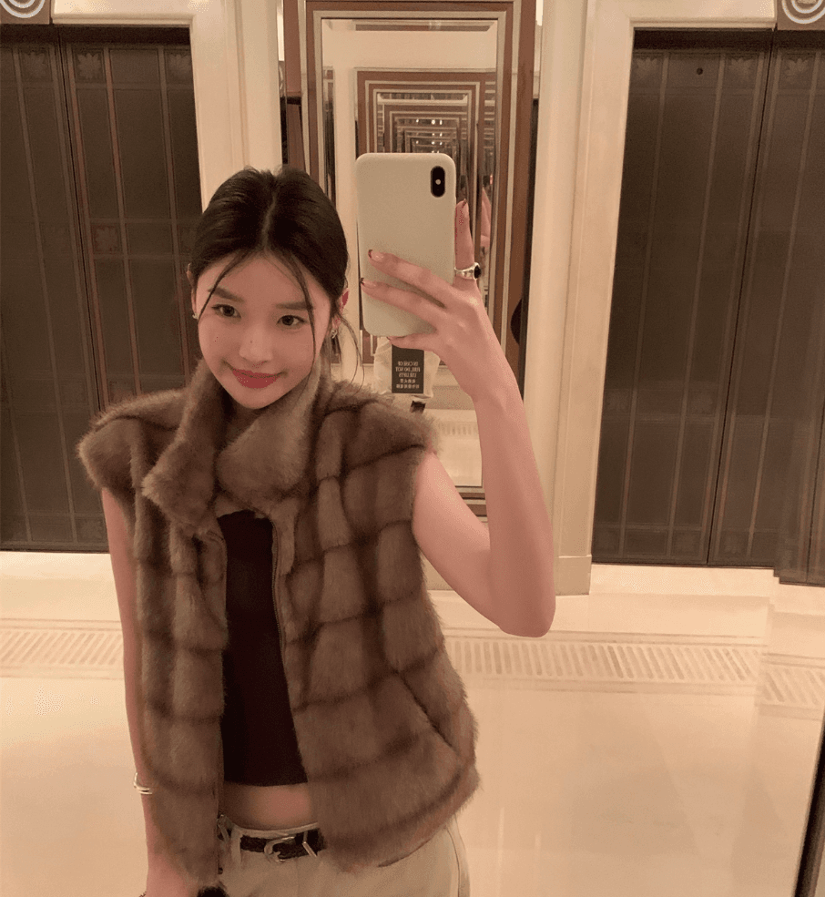 가을 겨울 새로운 지퍼 털이 많은 모조 모피 패션 외국 가스 레트로 다용도 품격 여성 베스트 조끼 자켓 상세 이미지 6