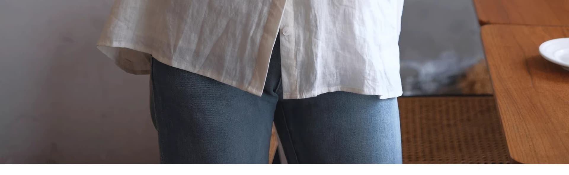 디자인 센스 무거운 작업 자수 면 린넨 여성 셔츠 봄 캐주얼 품격 작은 스탠드 칼라 벌룬 소매 셔츠 순면 맨위 상세 이미지 36