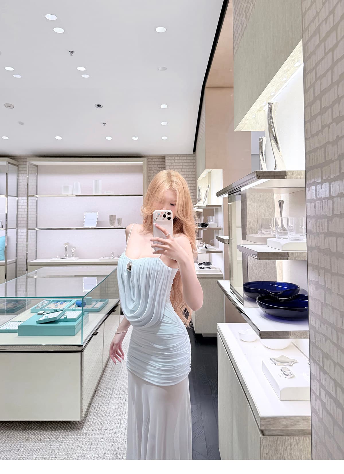 kubiliv 인어 뮤즈 도루 가을 센스 흔들다 칼라 허리 수축 좋은 어깨끈 망사 슬립 롱 스커트 여성 드레스 상세 이미지 23