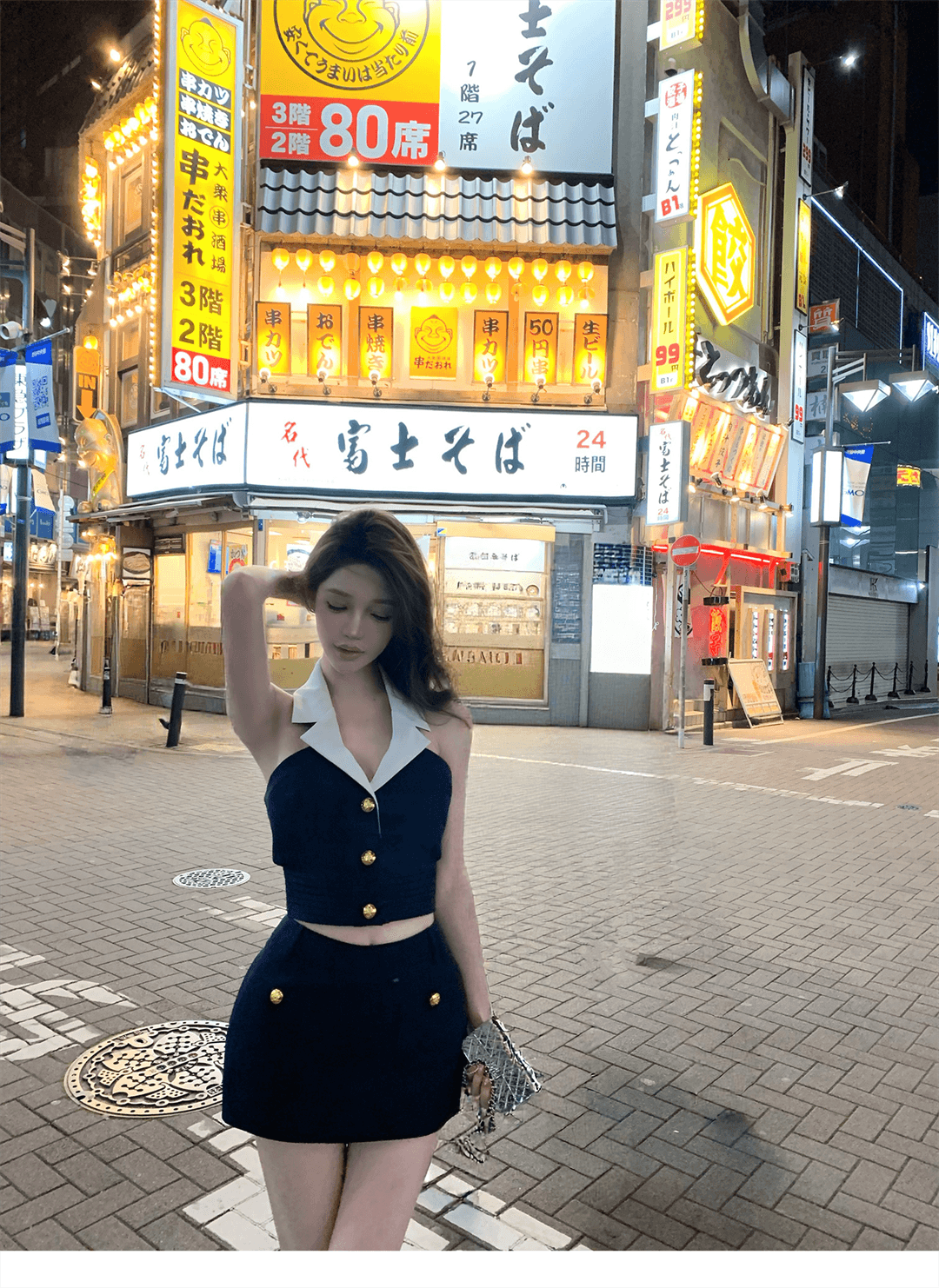 5 13 20 00cher 챠오어 중년 향기로운 향 중년 고급 고유 한 골드 버클 여성 여름 새로운 세트 상세 이미지 29