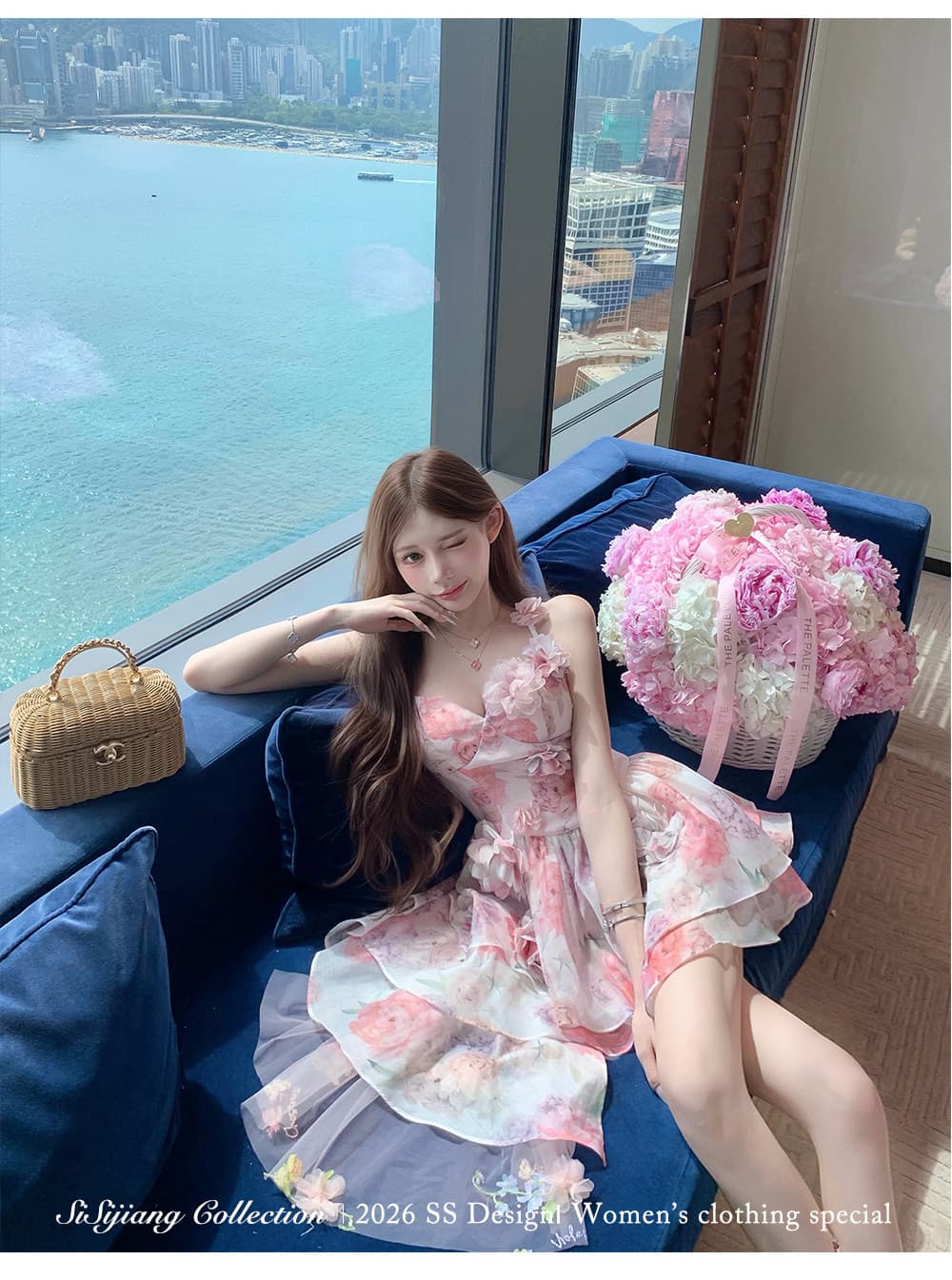 sisi jiang5 13 20 00 9.5 접기 서있는 마이너스 15 꽃이 떨어지는 장미 상세 이미지 26