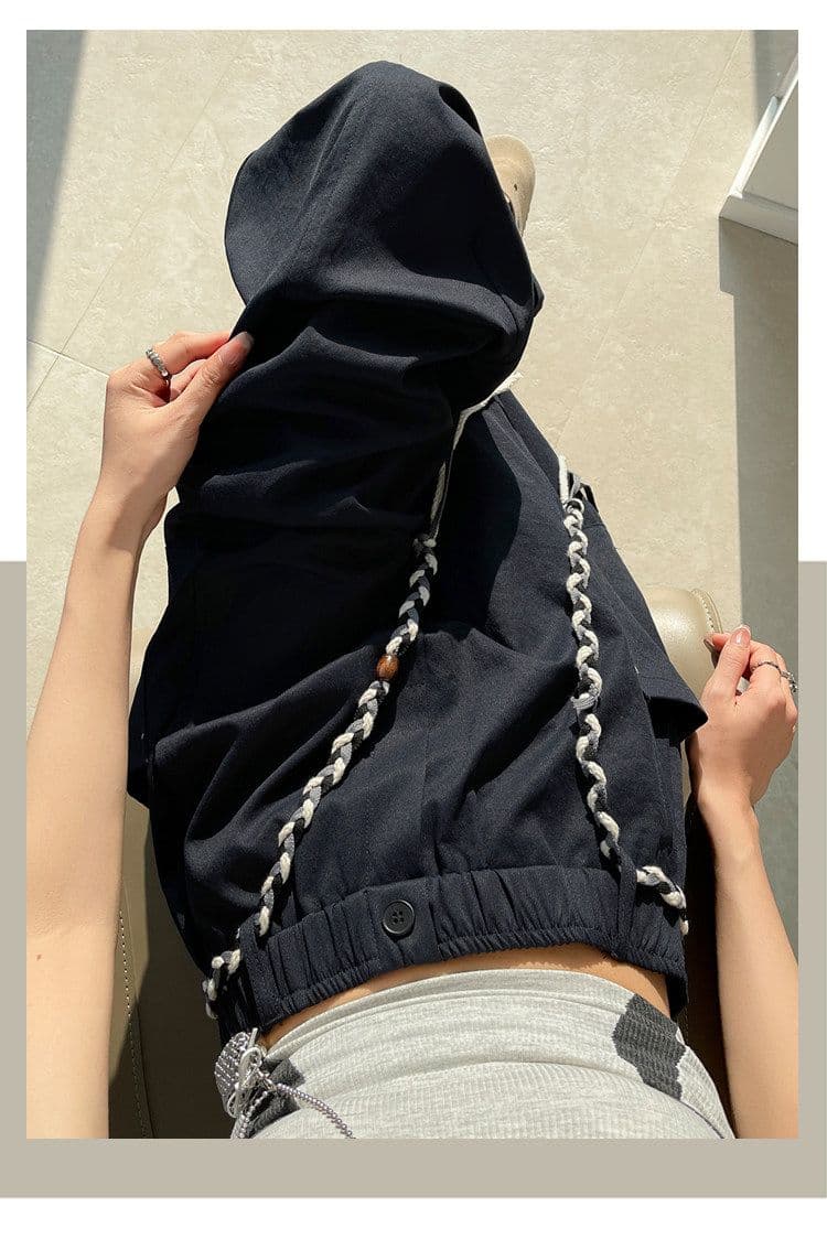 심황 색상 와이드 레깅스 바지 봄 새로운 아메리칸 짜임 벨트 모통이 칼 바지 하이웨이스트 표지 넓적 다리 한 마디 운동 웨이 바지 상세 이미지 33