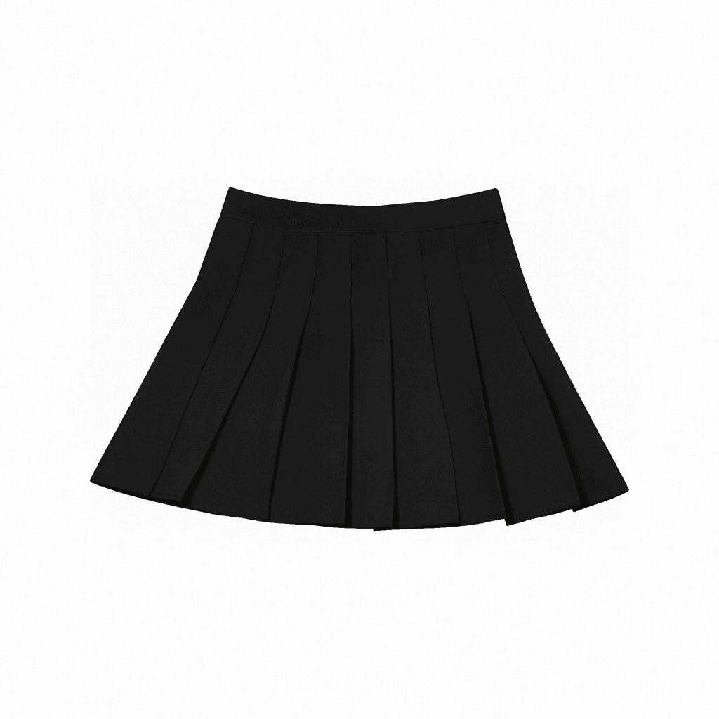 실사 반신 스커트 일본식 ins 미니멀리즘 트렌드 달콤함 여성 새로운 패션 단색 플리츠 스커트 미니 스커트 상세 이미지 7