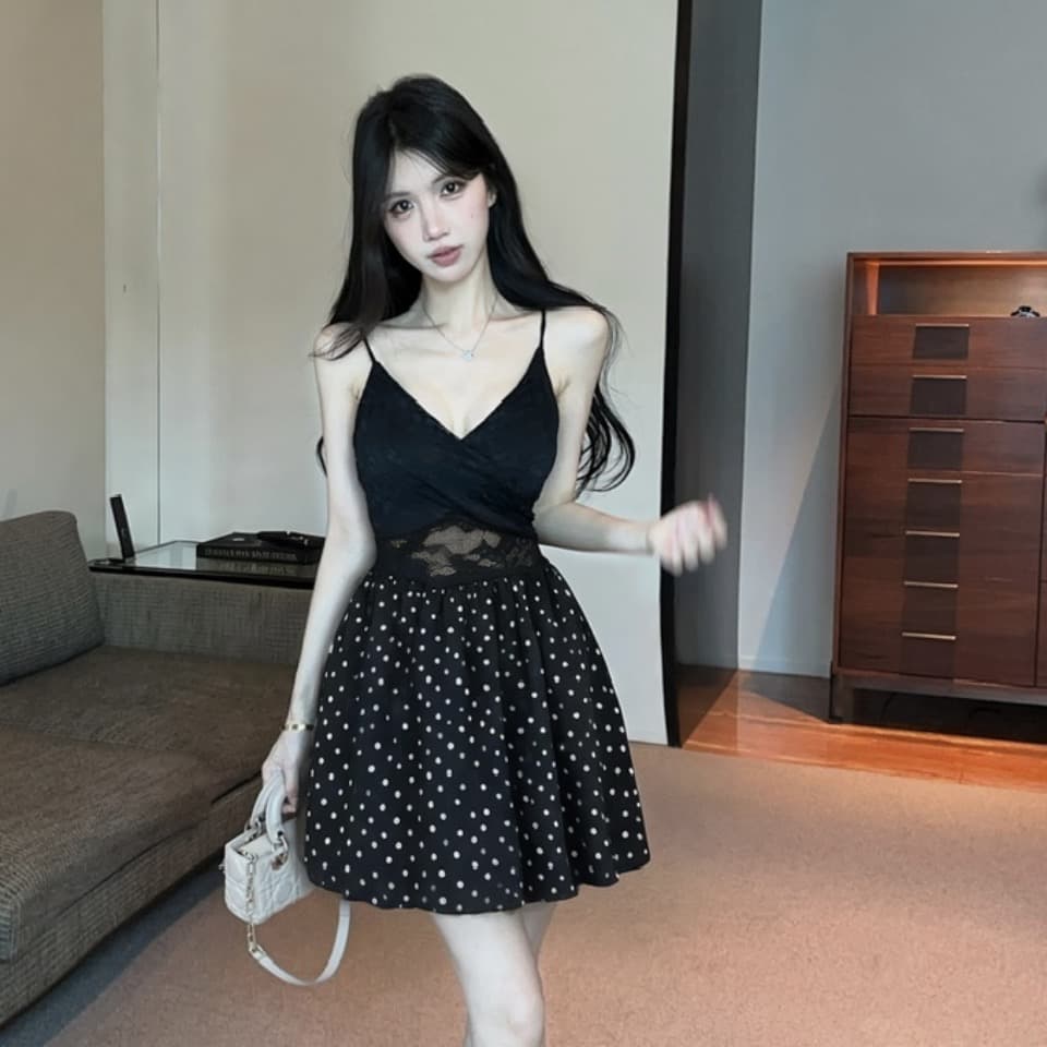 실사 레이스 조각 퍼프 스커트 이미지 2