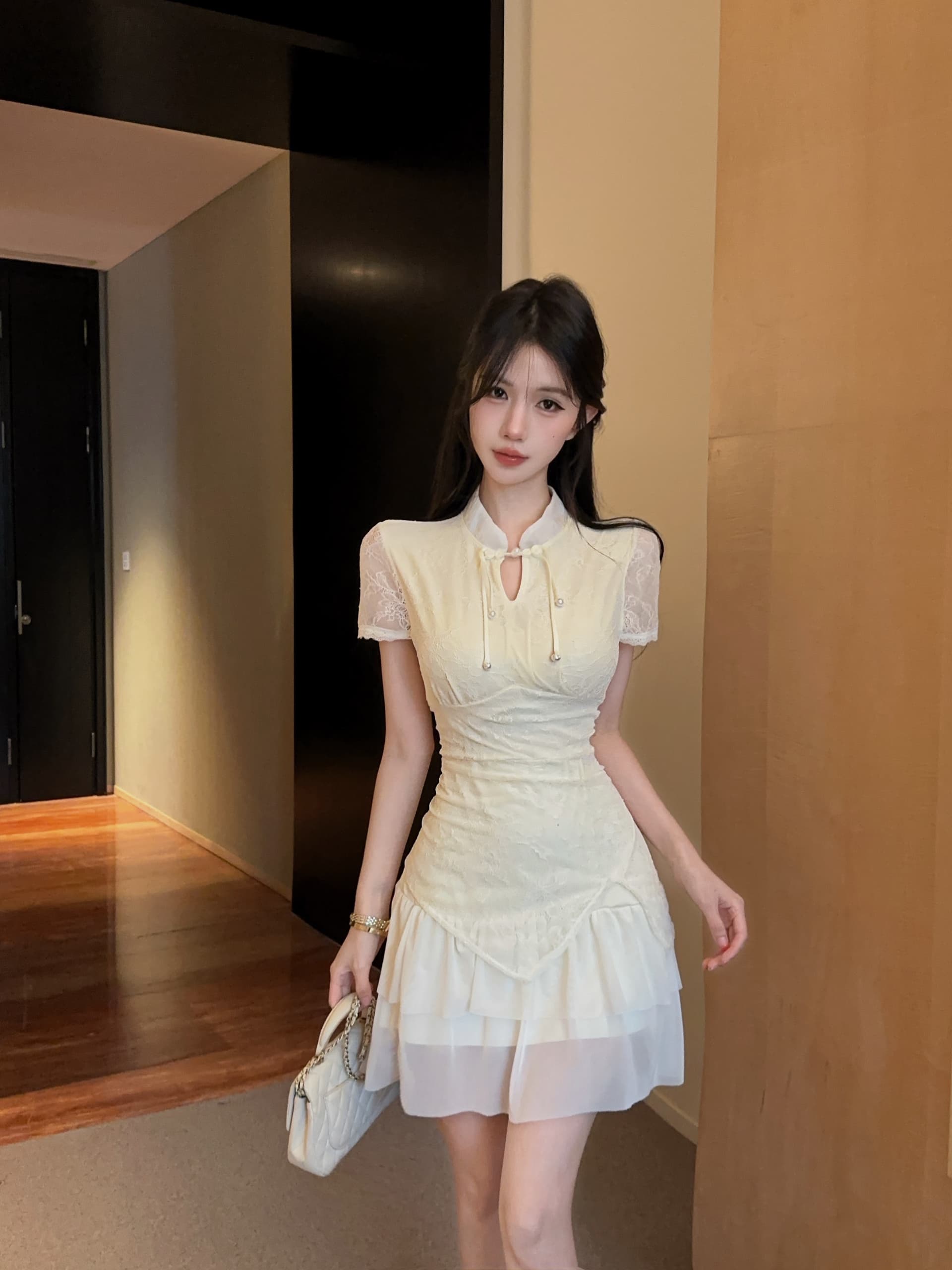 실사 망사 개선 치파오 드레스 상세 이미지 8