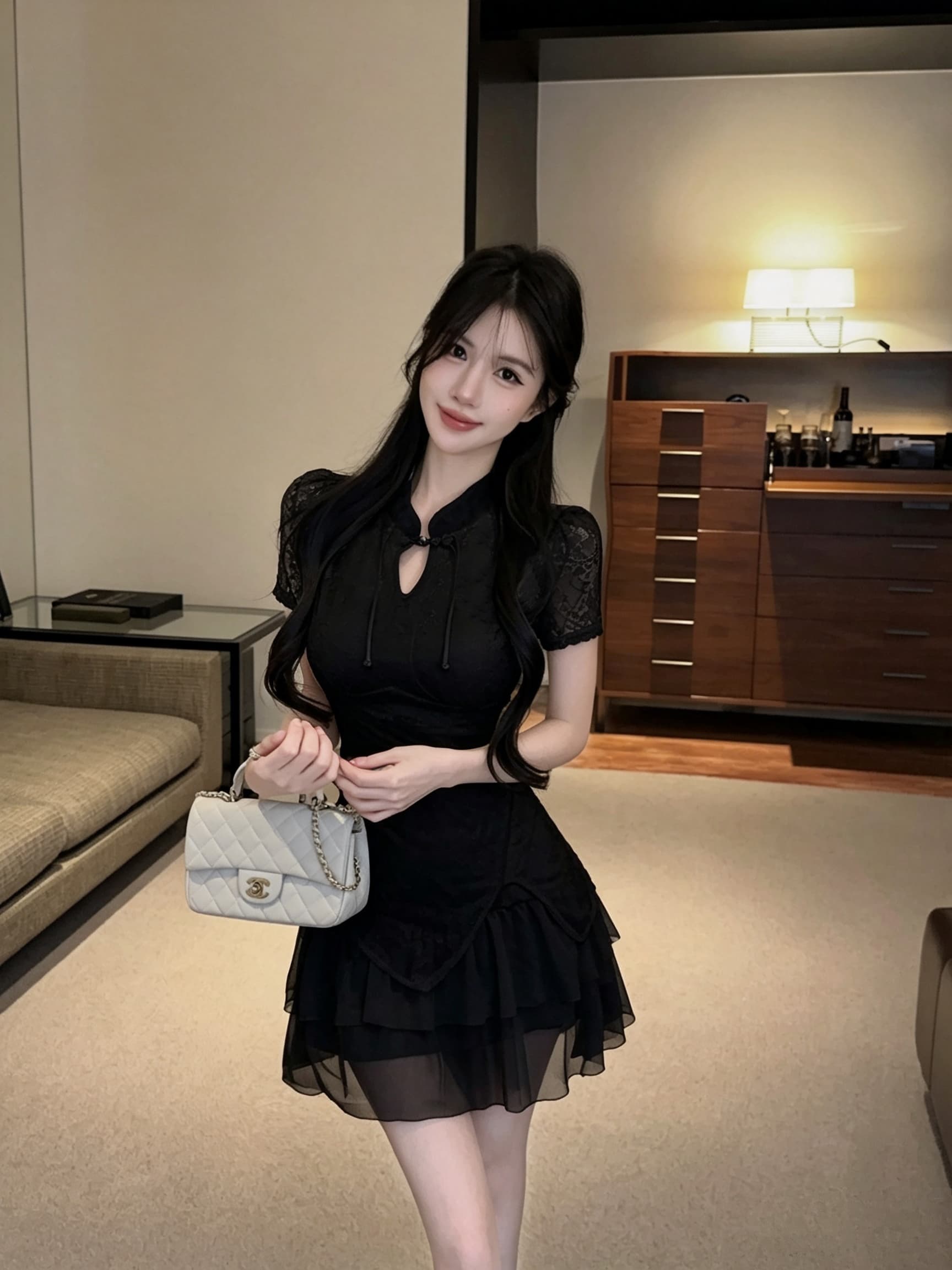 실사 망사 개선 치파오 드레스 상세 이미지 16