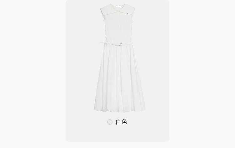 프랑스식 패치워크 빅 칼라 드레스 2026 여름 새로운 민소매 조끼 꽃밭 치마 상세 이미지 3