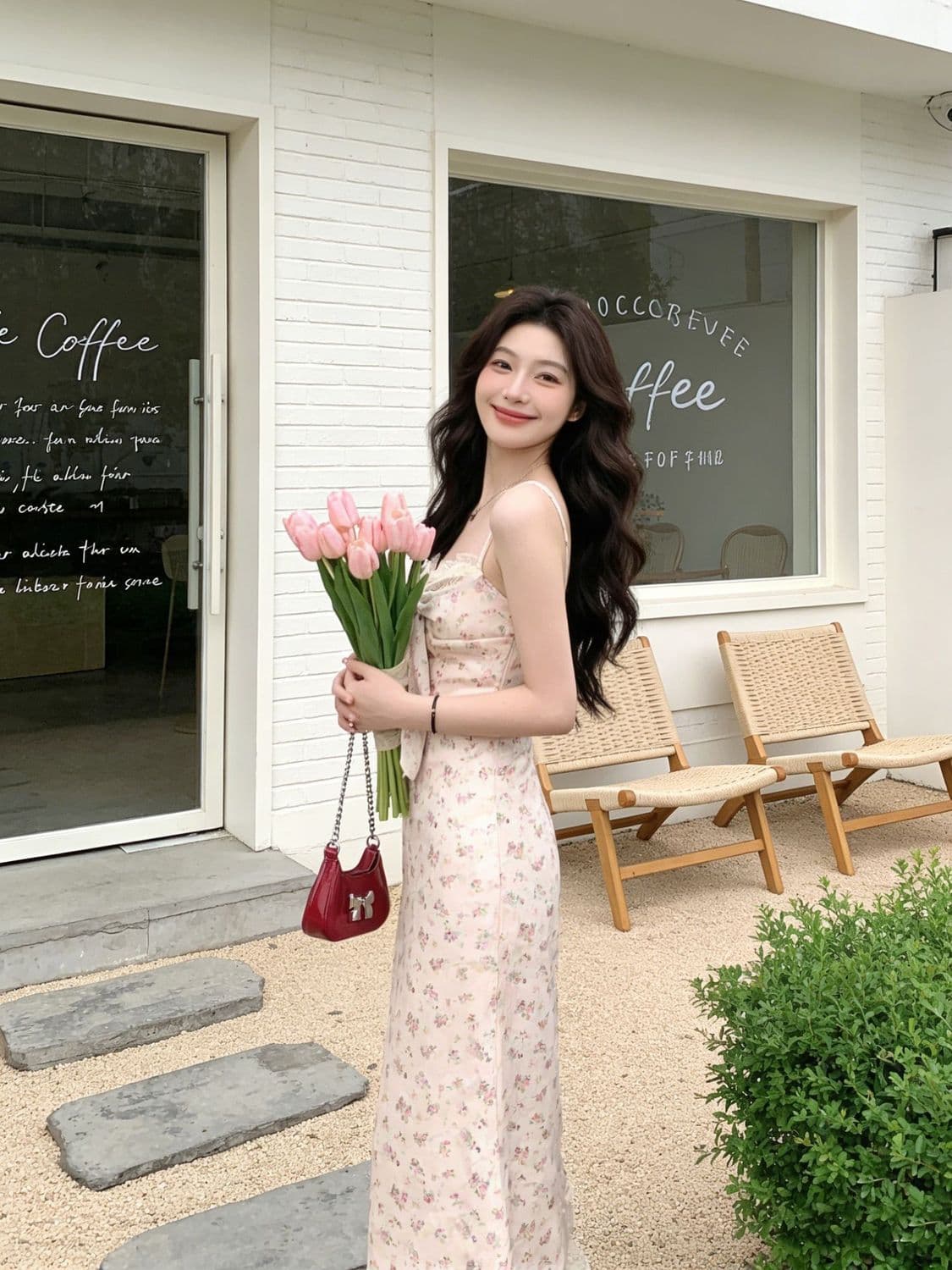 2026 여름 패션 새로운 프랑스식 달콤함 슬림해 보이는 허리 수축 몸매 가꾸기 레이스 꽃무늬 레이스업 슬립 드레스 상세 이미지 7