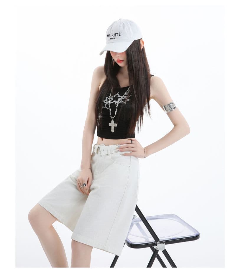 실사 레트로 작은 키 루즈핏 오부 바지 봄 여름 바지 다용도 스트레이트 청바지 여성 상세 이미지 15