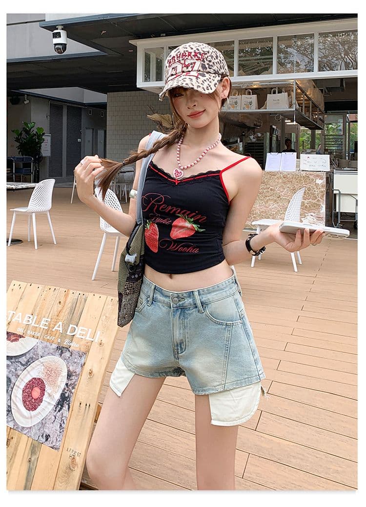 실사 레트로 달콤한 차가운 와 성별 거리 데님 반바지 여성 여름 새로운 다용도 슬림해 보이는 핫걸 핫 바지 상세 이미지 30