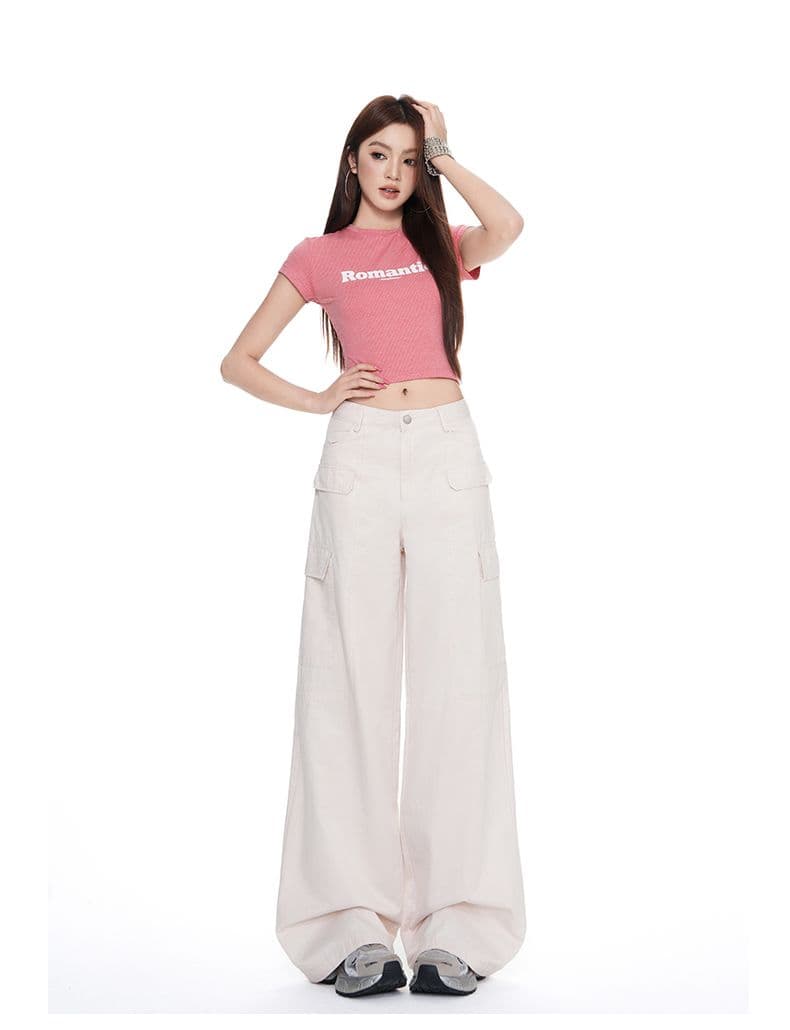 실사 레트로 워크웨어 캐주얼 느긋한 루즈핏 슬림해 보이는 와이드 레깅스 바지 다용도 느슨함 센스 데님 긴 바지 상세 이미지 9