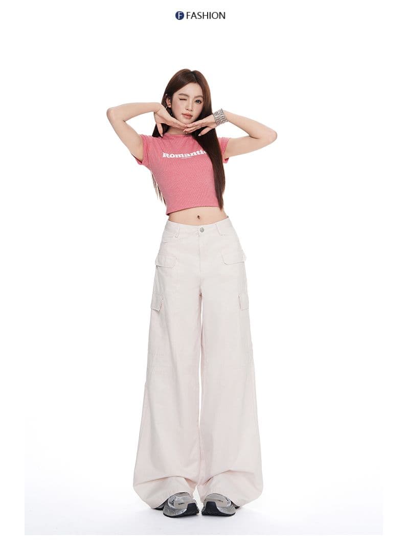 실사 레트로 워크웨어 캐주얼 느긋한 루즈핏 슬림해 보이는 와이드 레깅스 바지 다용도 느슨함 센스 데님 긴 바지 상세 이미지 10