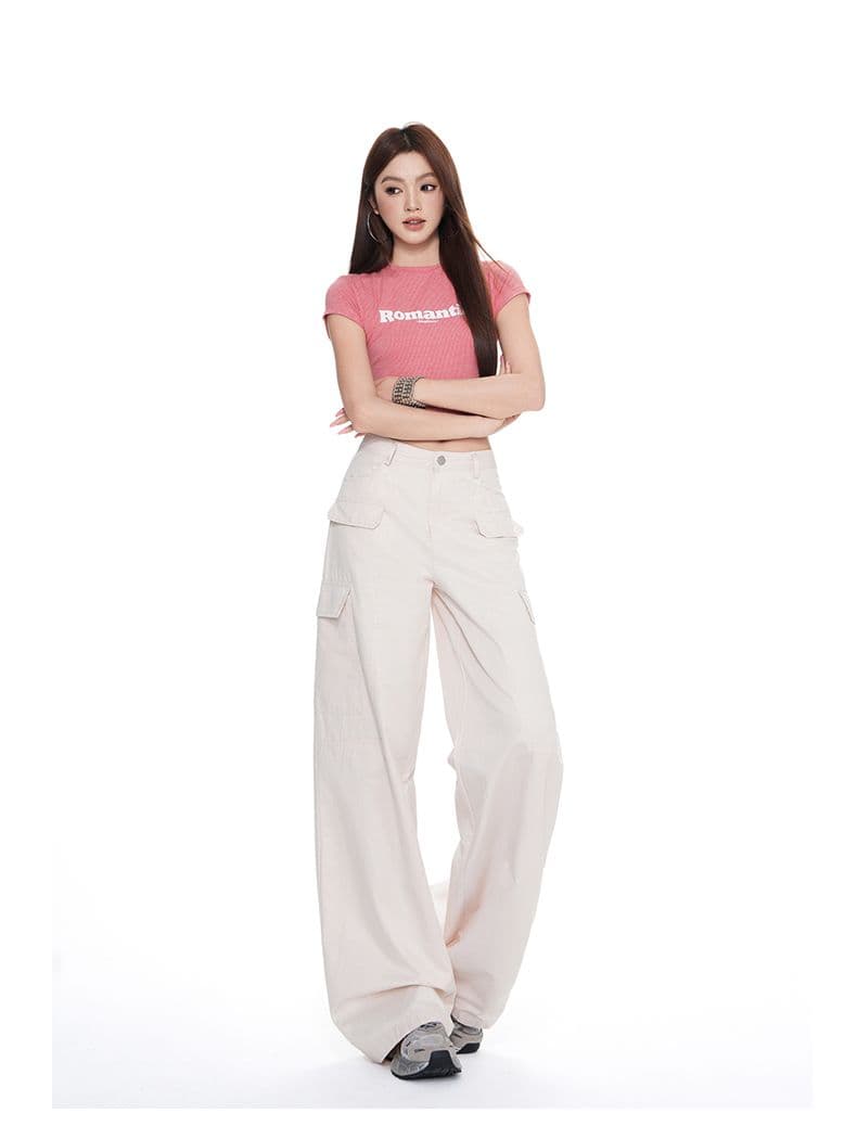 실사 레트로 워크웨어 캐주얼 느긋한 루즈핏 슬림해 보이는 와이드 레깅스 바지 다용도 느슨함 센스 데님 긴 바지 상세 이미지 14
