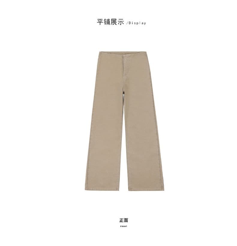 실사 아메리칸 느긋한 바람 카키 없음 허리 머리 디자인 청바지 2026 이른 가을 스트레이트 미니멀리즘 루즈핏 슬림해 보이는 상세 이미지 17