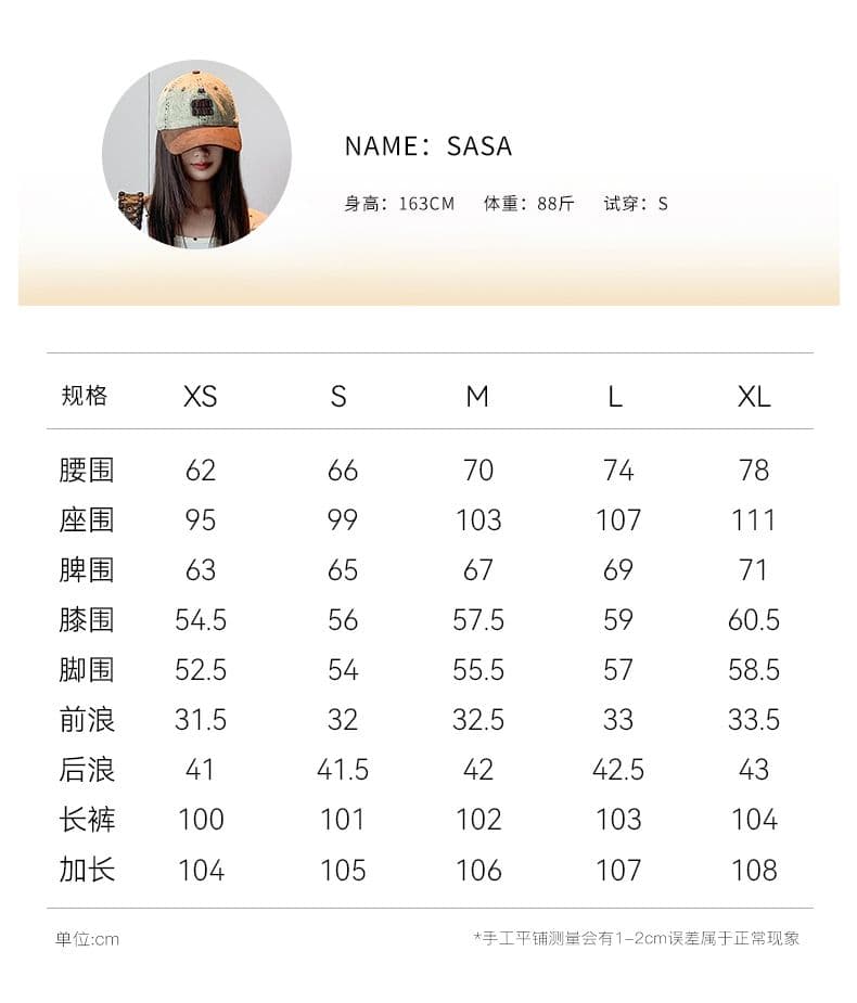 실사 아메리칸 주머니 카키 색 결정하다 지배 서있는 자르다 2026 새로운 미니멀리즘 넓은 다리 워크웨어 팬츠 캐주얼 바지 여성 상세 이미지 3