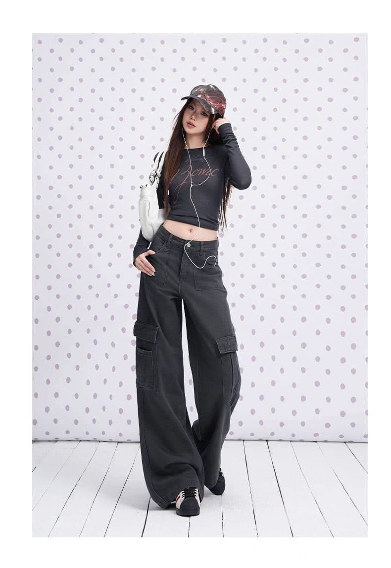 실사 초콜릿 브라운 아메리칸 기타 주머니 워크웨어 청바지 2026 이른 가을 새로운 루즈핏 다용도 캐주얼 바지 상세 이미지 9