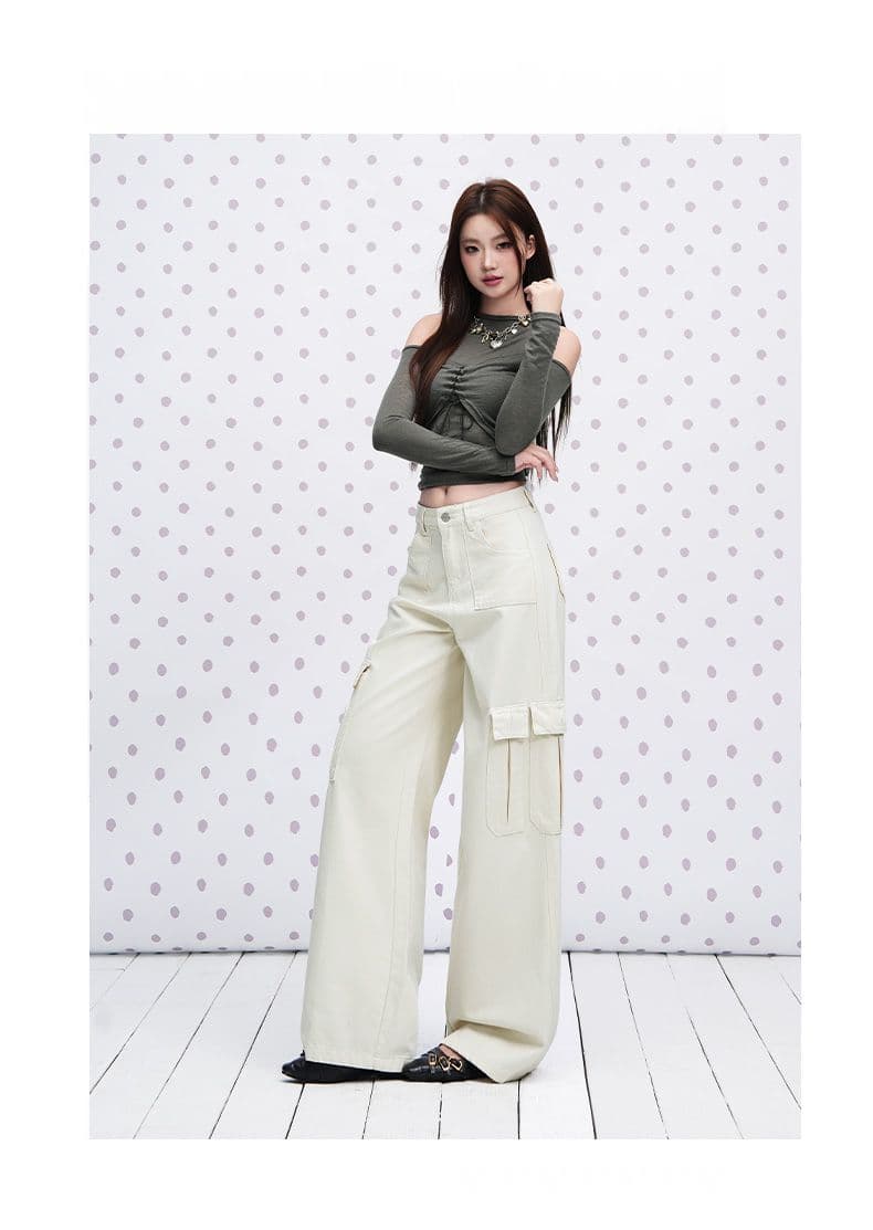 실사 초콜릿 브라운 아메리칸 기타 주머니 워크웨어 청바지 2026 이른 가을 새로운 루즈핏 다용도 캐주얼 바지 상세 이미지 25