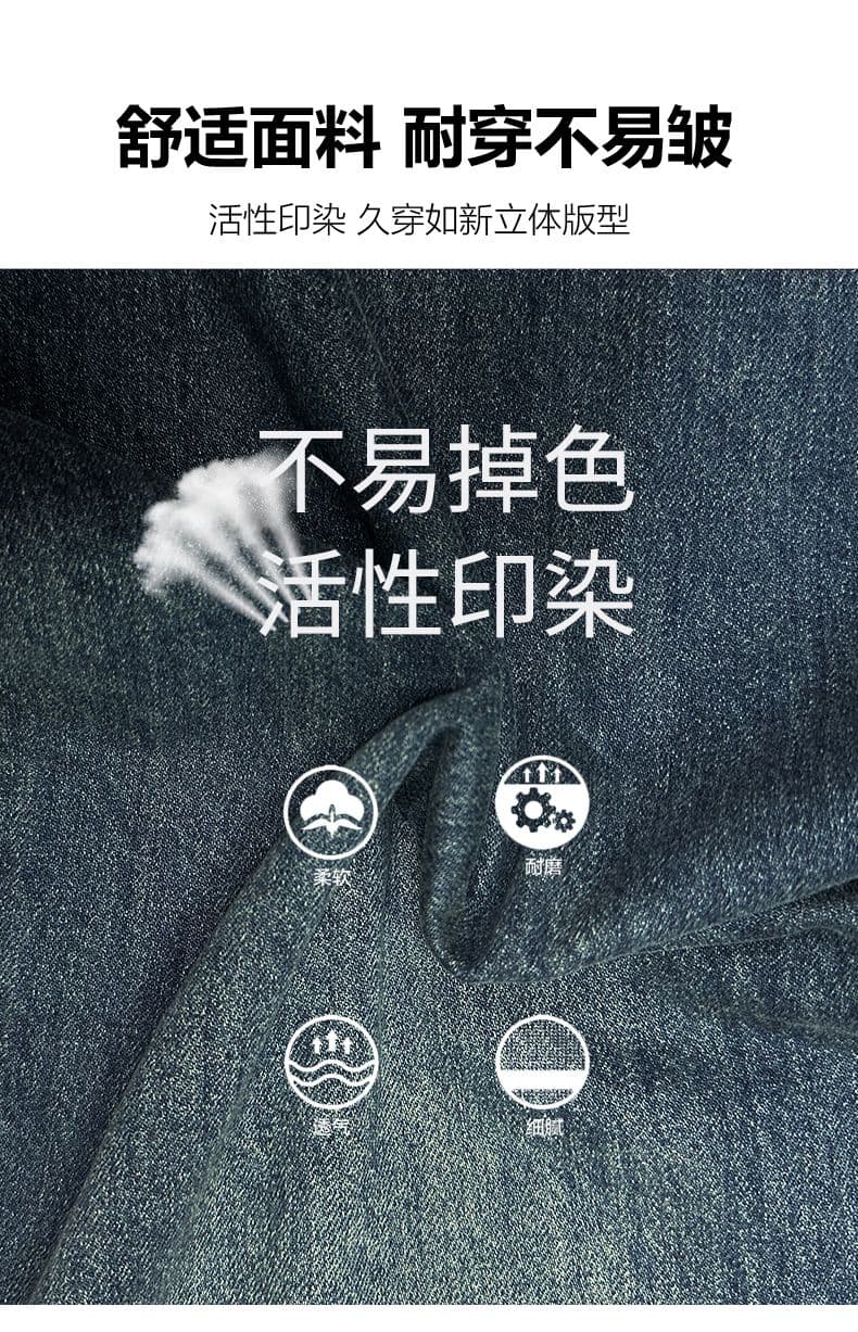 실사 아메리칸 루즈핏 와이드 레그 팬츠 이전 더블 주머니 디자인 진한 파란색 하이웨이스트 바닥 청소 바지 xs-xl 상세 이미지 5