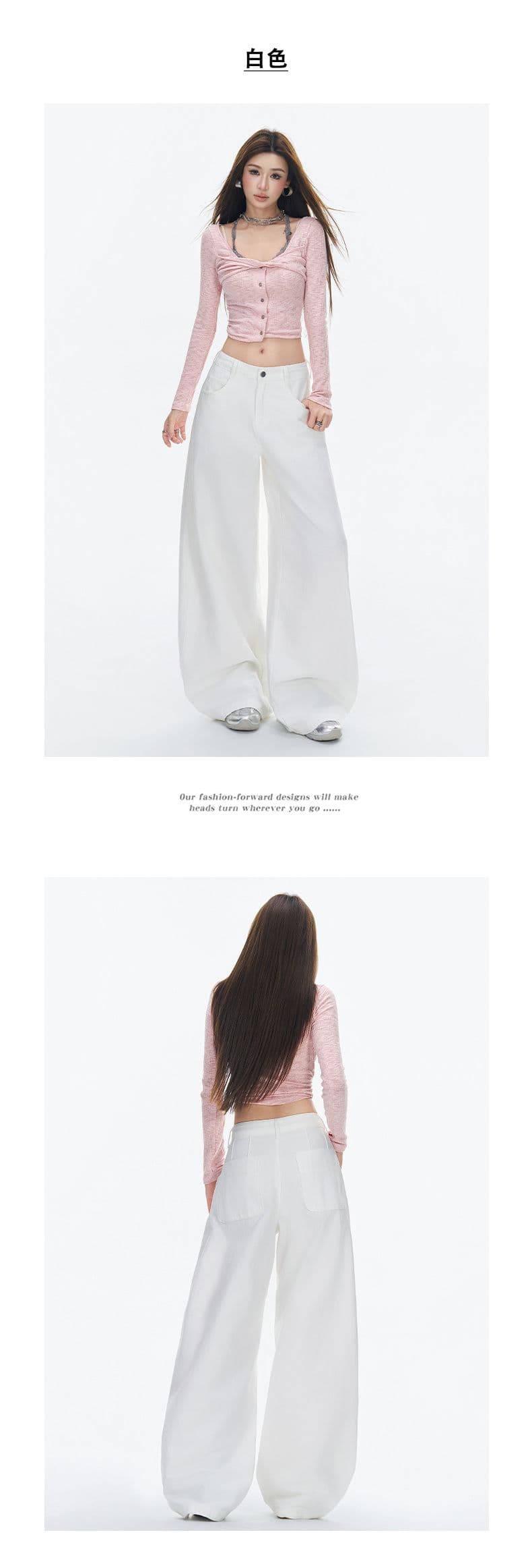 실사 새로운 마틴 캐주얼 바지 모통이 칼 청바지 여성 하이웨이스트 루즈핏 슬림해 보이는 스트레이트 바닥 청소 바지 상세 이미지 12