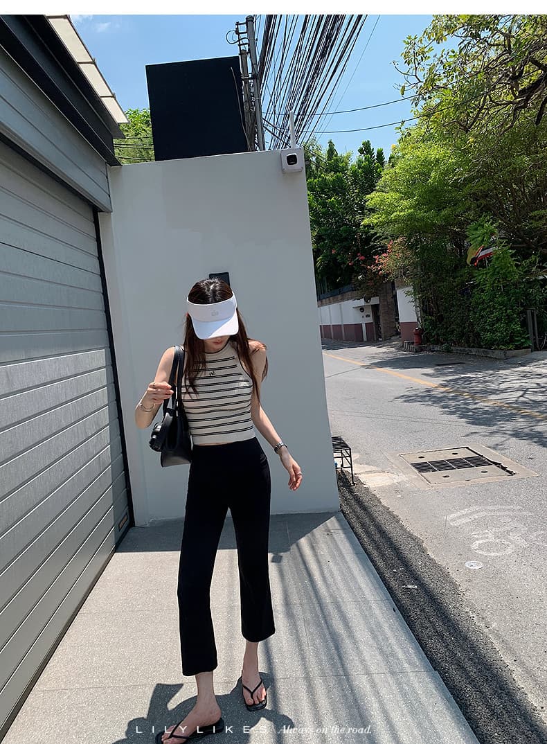 spicy 핫걸 조끼 2026 여름 자수 스트라이프 모직물 조끼 발굴하다 어깨 디자인 슈퍼 슬림해 보이는 디스플레이 몸 상세 이미지 23