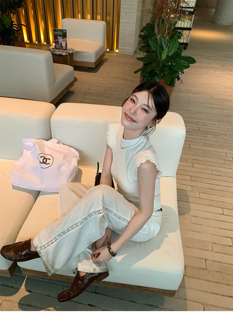 스탠드 칼라 양모 몸매 가꾸기 작은 날다 소매 짠 셔츠 여성 2026 새로운 민소매 조끼 맨위 높음 지혜 센스 상세 이미지 14