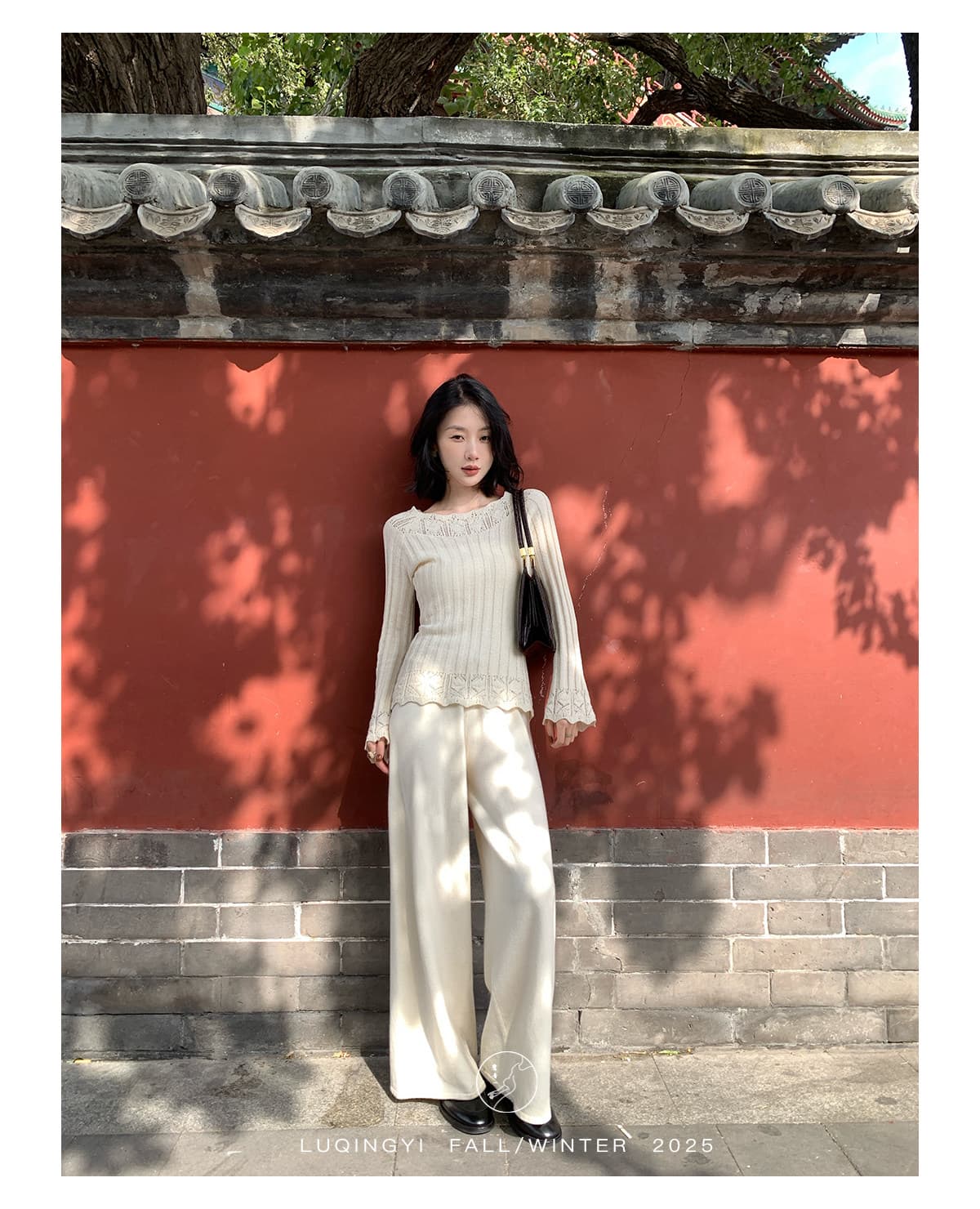 왜가리 녹색 하나 오리지널 잉여금 분말 눈물 프랑스식 니트 스웨터 여성 겨울 레이스 거친 구덩이 기사 몸매 가꾸기 인사이드 가져 가라. 기본 셔츠 상세 이미지 1