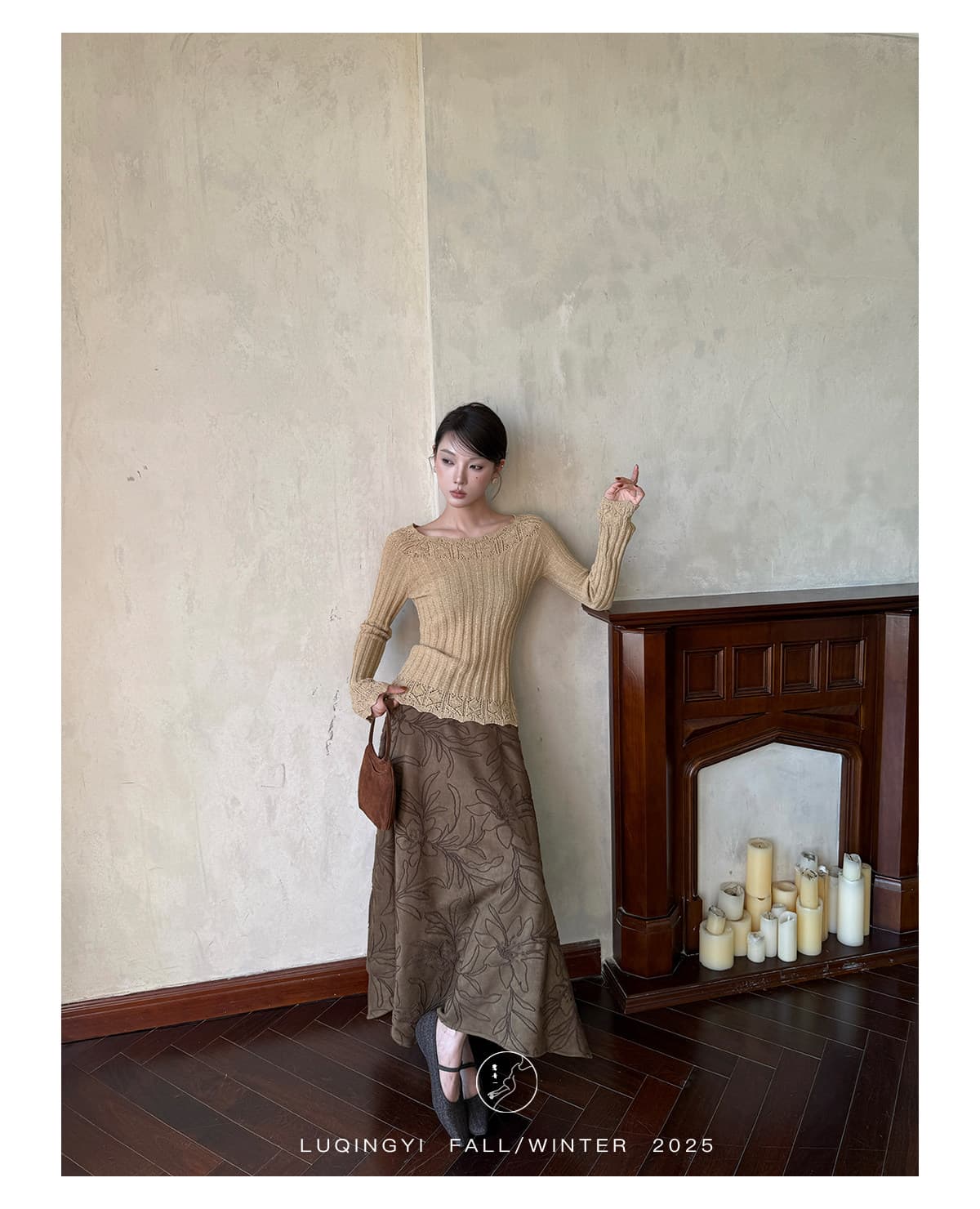 왜가리 녹색 하나 오리지널 잉여금 분말 눈물 프랑스식 니트 스웨터 여성 겨울 레이스 거친 구덩이 기사 몸매 가꾸기 인사이드 가져 가라. 기본 셔츠 상세 이미지 16