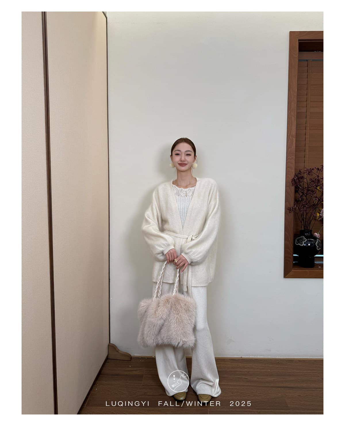 왜가리 녹색 하나 오리지널 잉여금 분말 눈물 프랑스식 니트 스웨터 여성 겨울 레이스 거친 구덩이 기사 몸매 가꾸기 인사이드 가져 가라. 기본 셔츠 상세 이미지 47