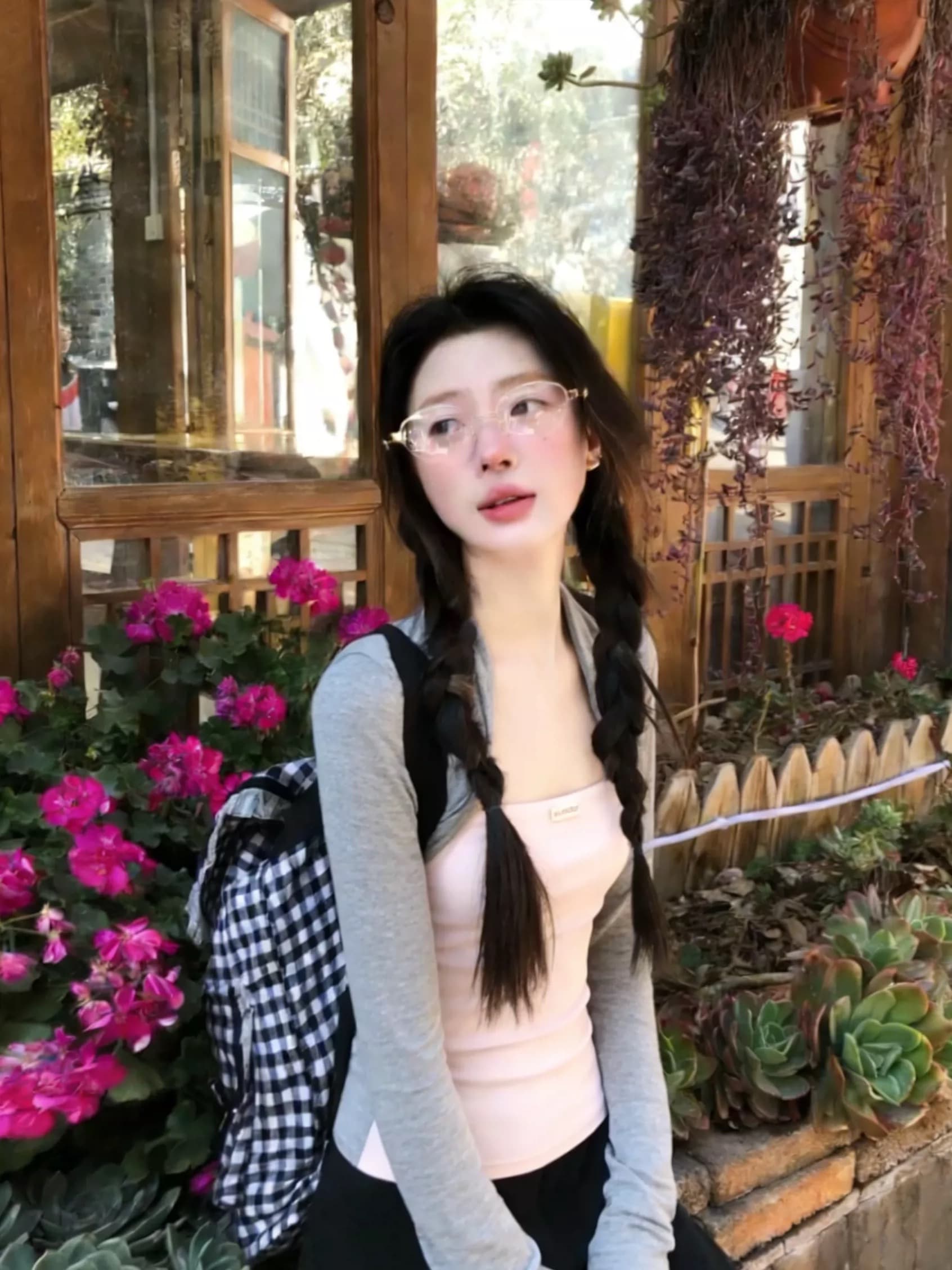 순수한 욕망 핫걸 어깨 페이크 레이어드 긴팔 티셔츠 여성 봄 인사이드 가져 가라. 기본 셔츠 Chic 아름다운 그레이트 봐. 의류 상세 이미지 1