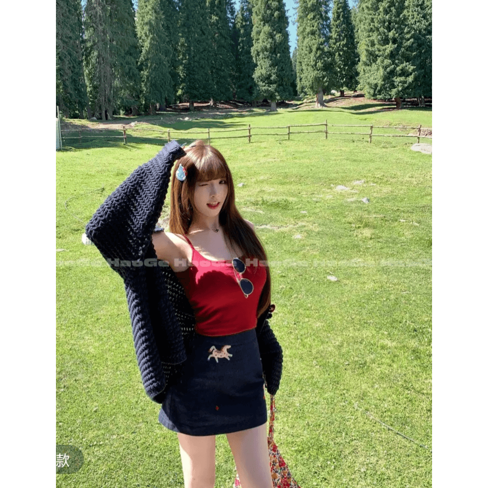 하오 형제 엄격한 선택 제인 아이어 일기 hgx6my8145b 가을 겨울 한 부서 부드러운 센스 센 부서 느긋한 바람 스웨터 사전 이미지 5