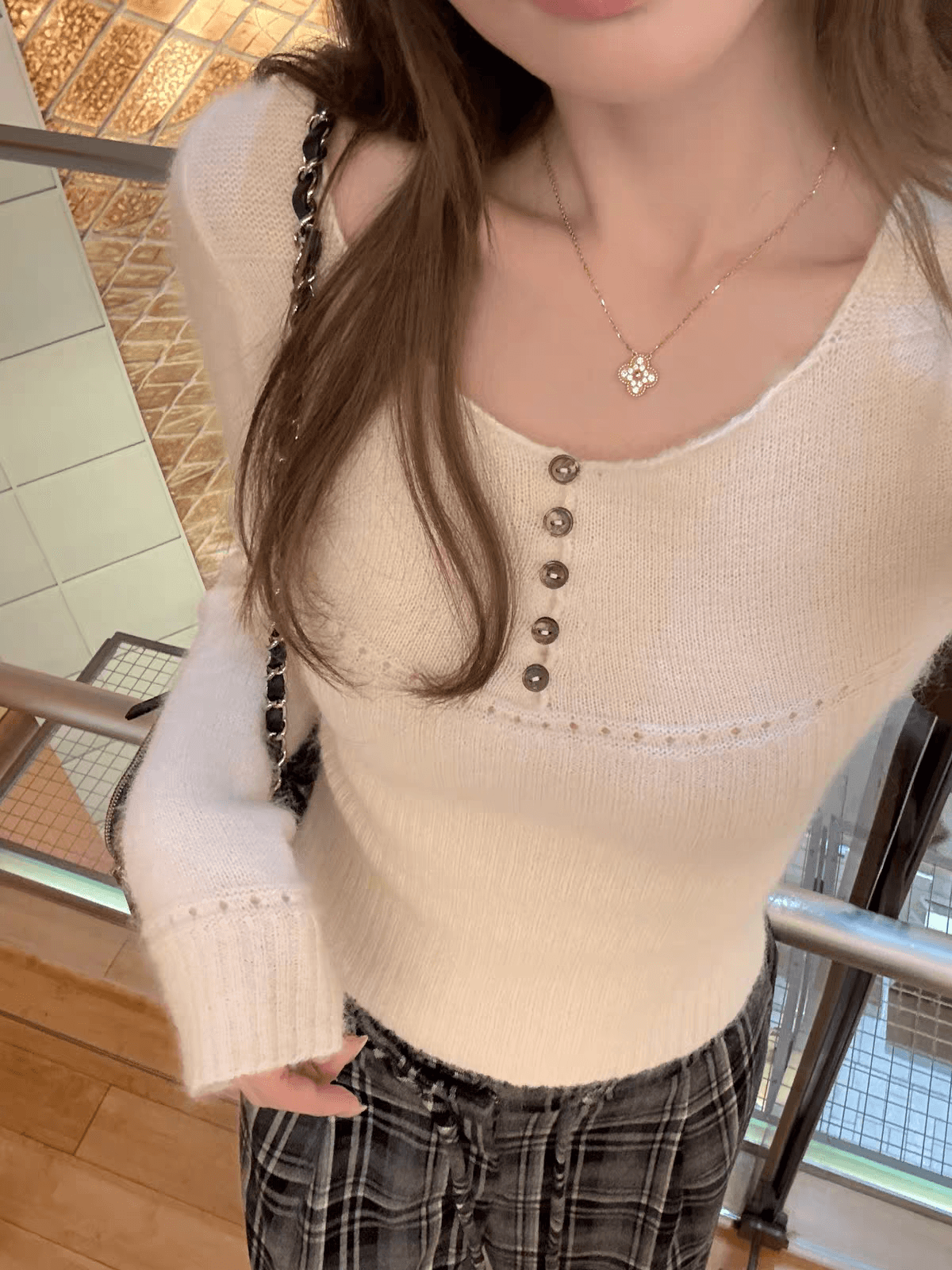 ceeyou 플러시 센스 양 낙타 털 양 구덩이 기사 예쁜 스웨터 겨울 인사이드 잡아라. 의류 몸매 가꾸기 니트 스웨터 화이트 이미지 2